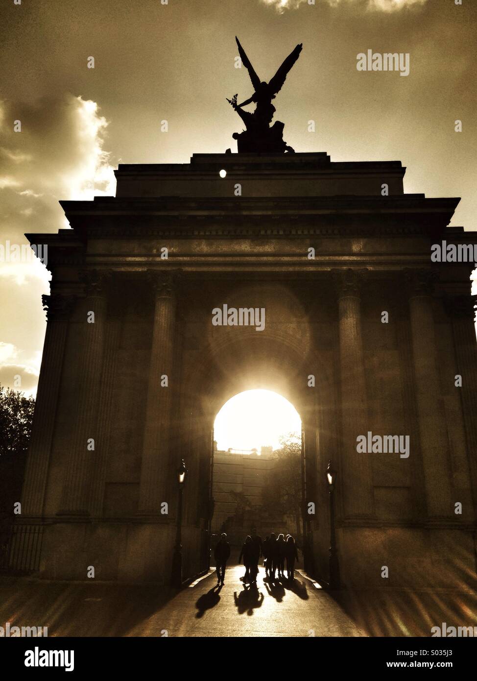 Wellington Arch London - Smartphone Captured Stock Image
