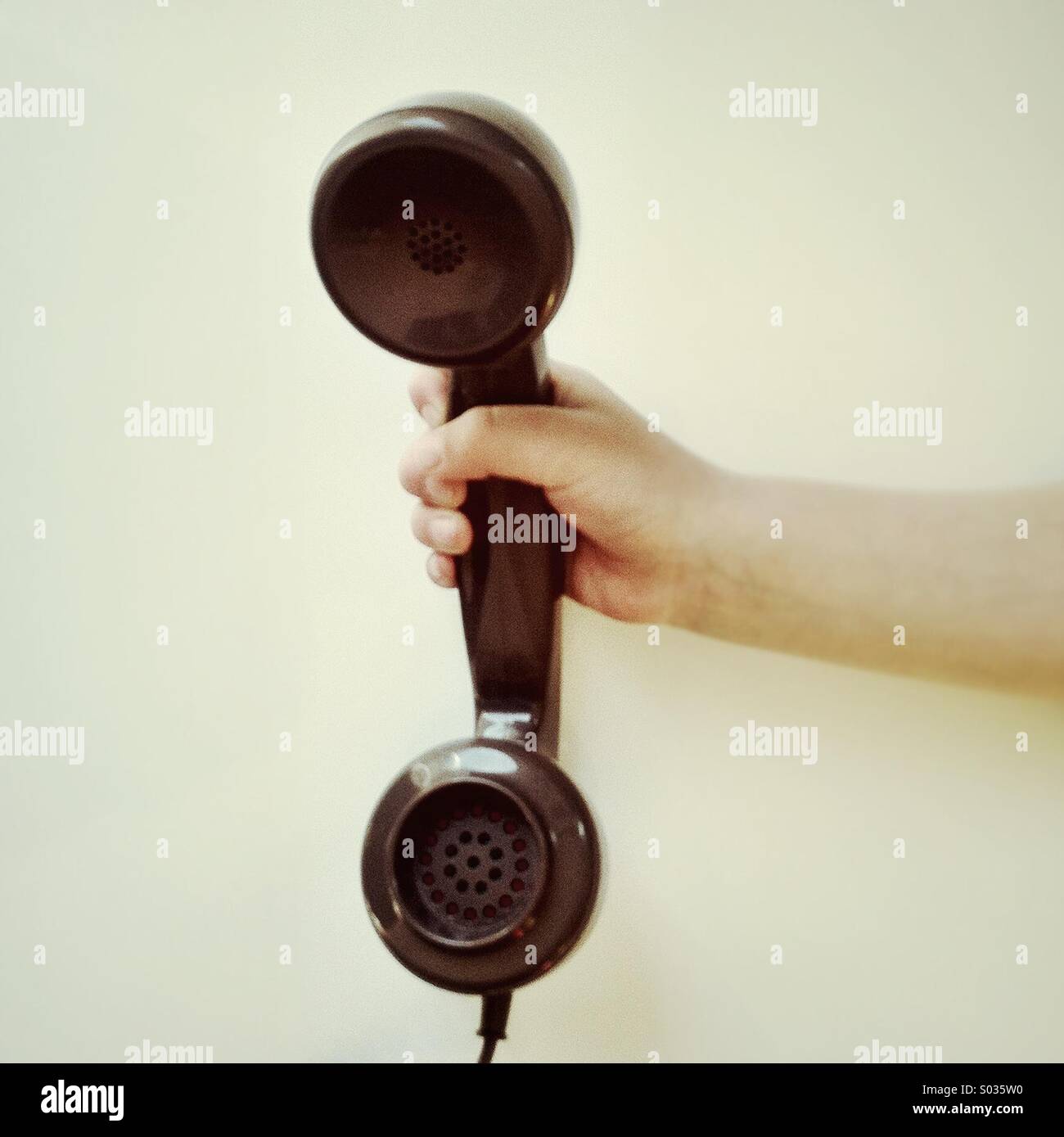 Telephone call - Smartphone Captured Stock Image
