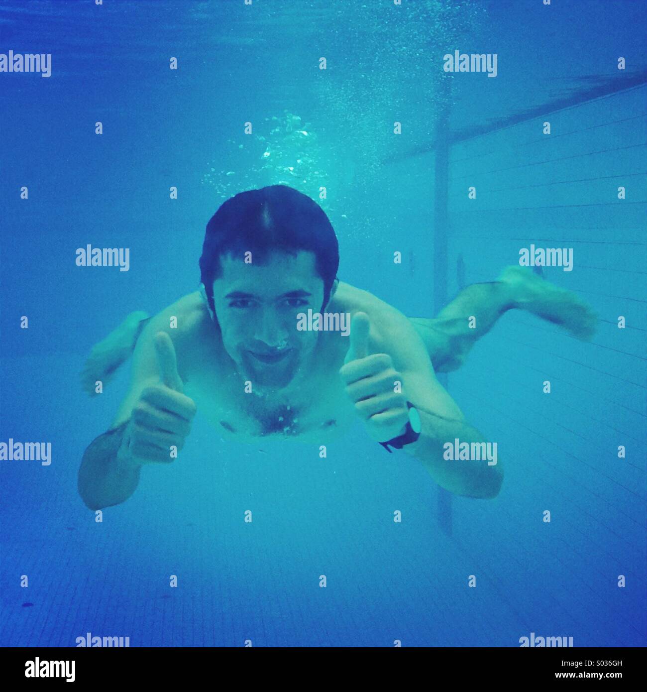 Swimming - Smartphone Captured Stock Image