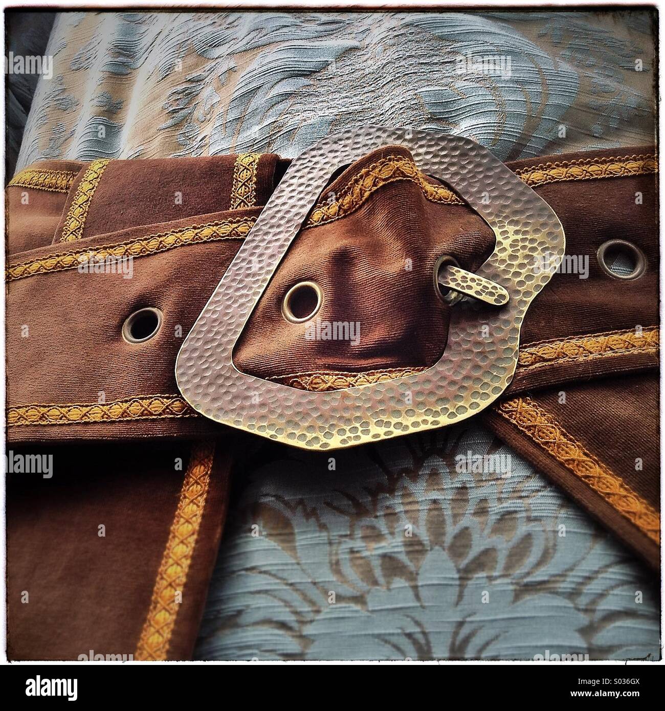 Belt of Robafaves king giant of Mataró, el Maresme, Barcelona province, Catalonia - Smartphone Captured Stock Image