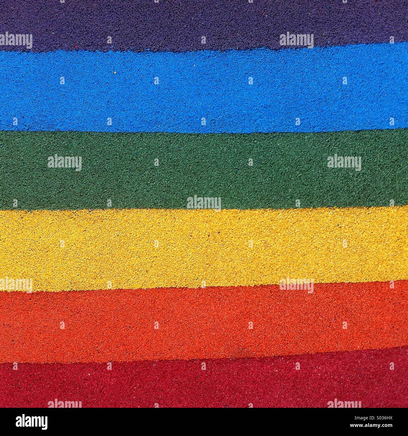 Rainbow coloured carpet - Smartphone Captured Stock Image