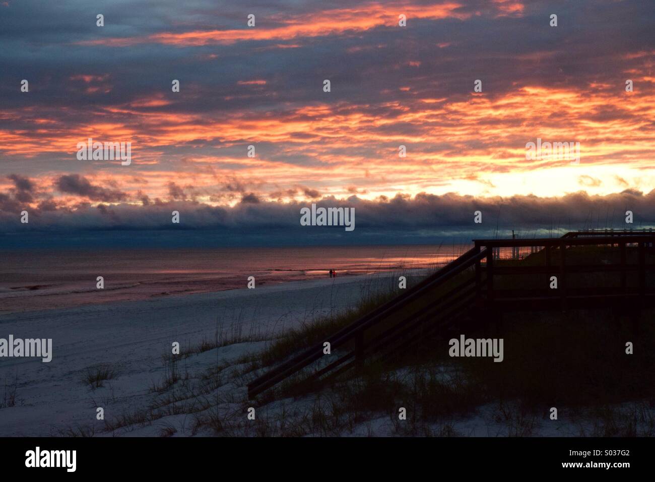 Florida Panhandle Sunset Stock Photo Alamy
