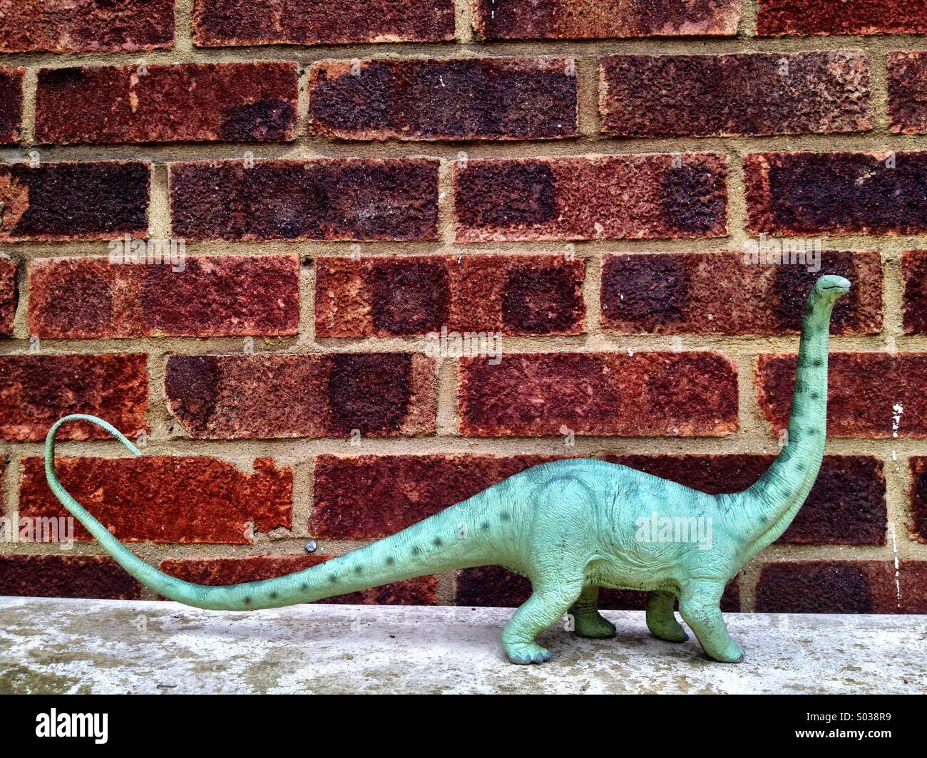 Plastic dinosaur - Smartphone Captured Stock Image