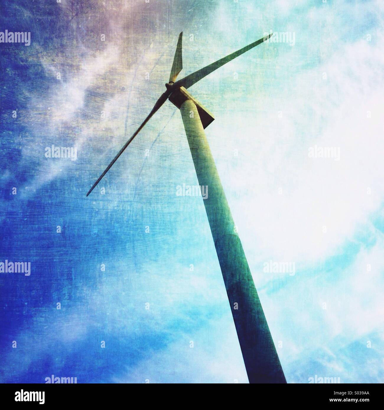 Wind turbine - Smartphone Captured Stock Image