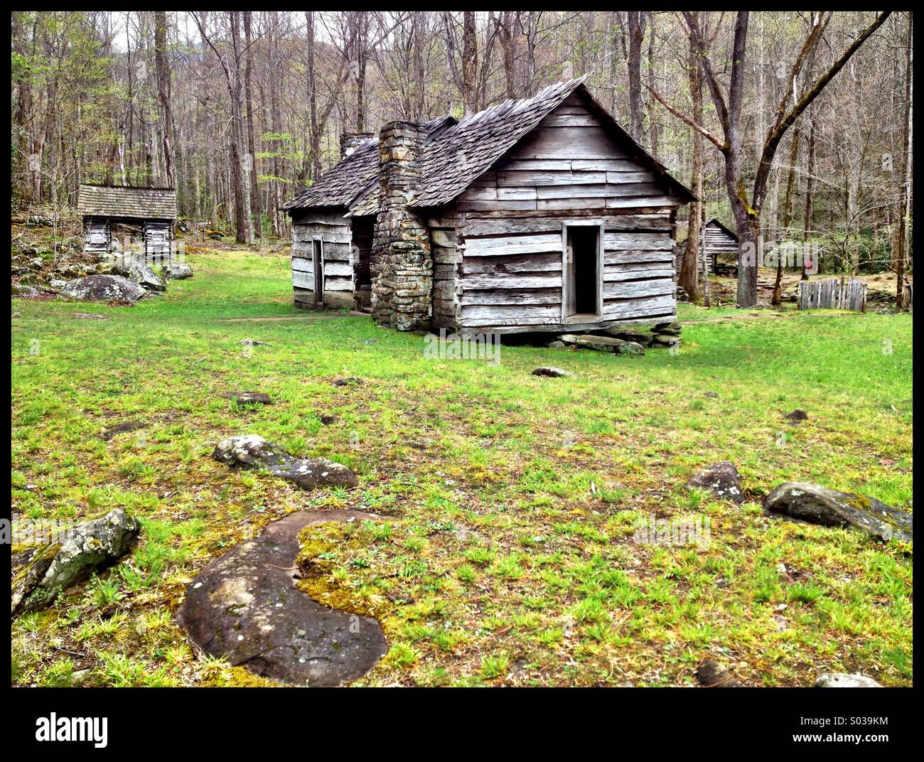 Historic mountain homestead in Great Smoky Mountains National Park