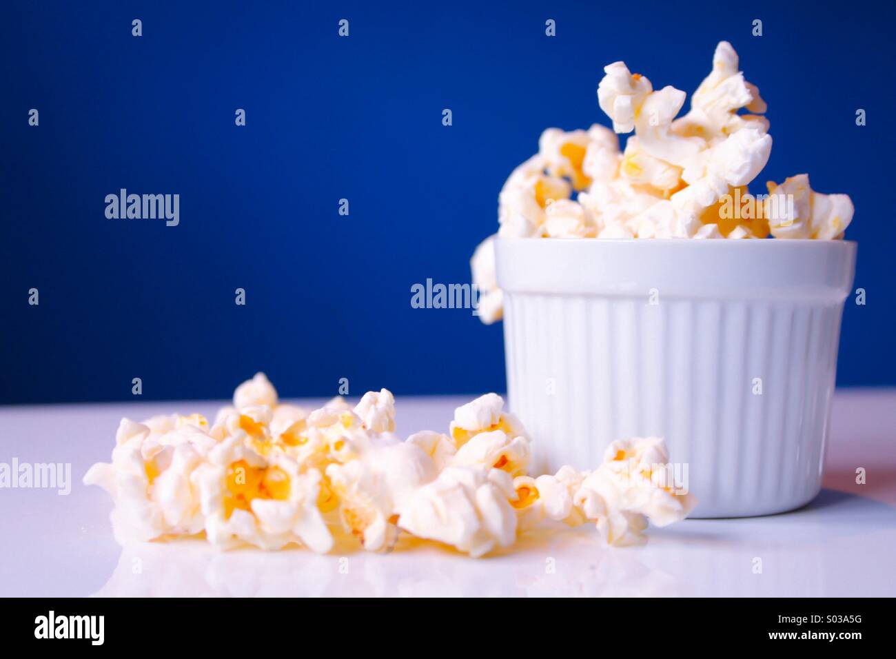 Popcorn night Stock Photo