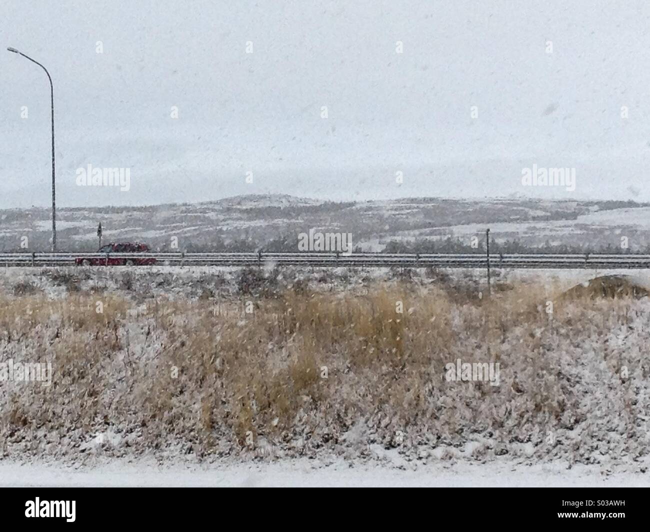 Wintertime in Reykjavik Iceland - Smartphone Captured Stock Image