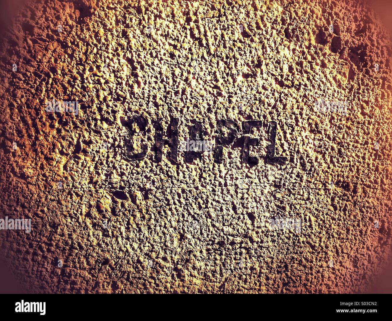 Sign for Chapel - Smartphone Captured Stock Image