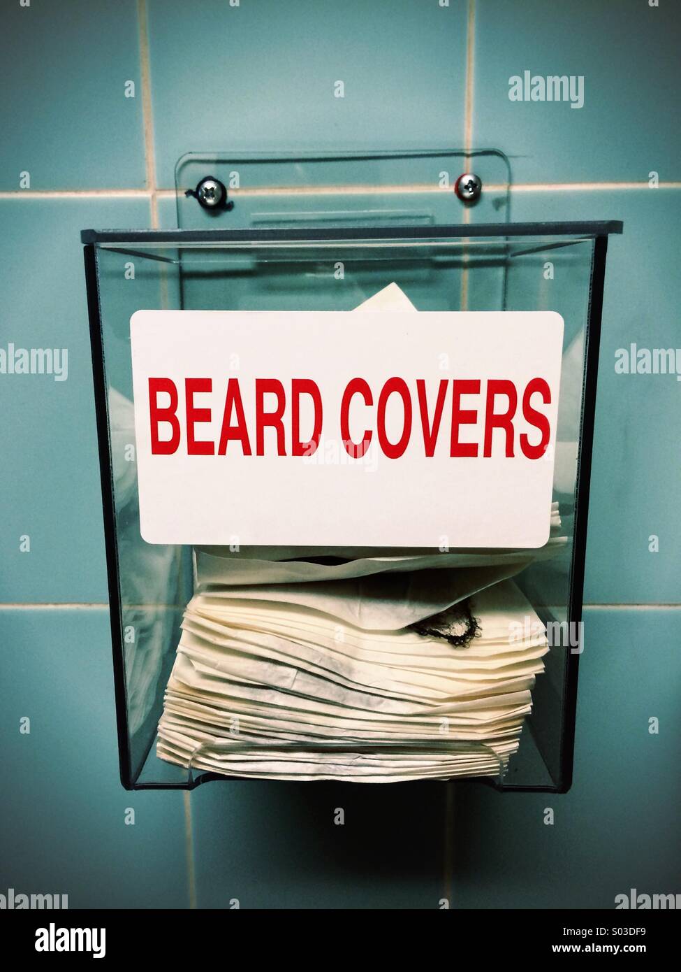 Beard covers - Smartphone Captured Stock Image