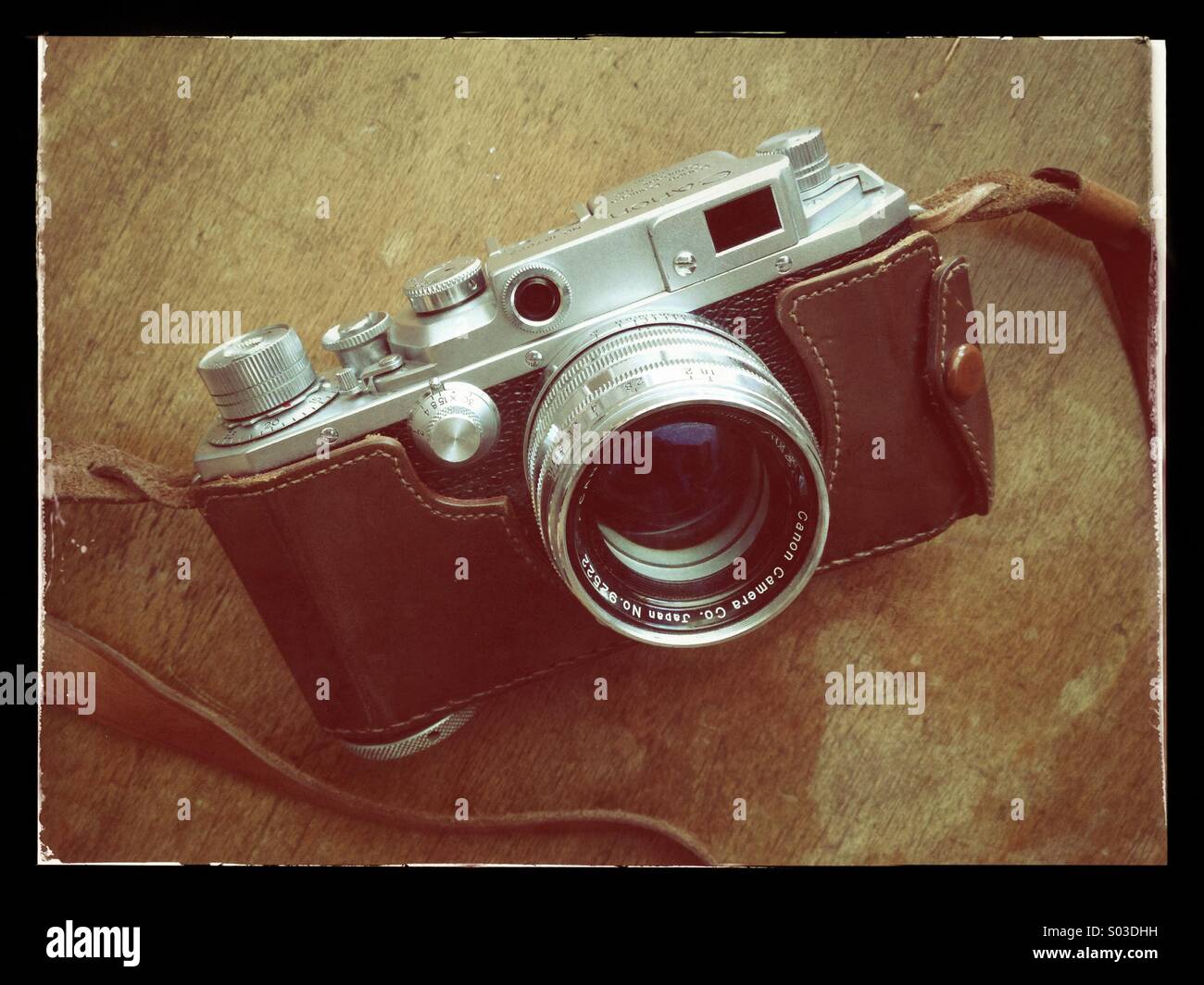 Old vintage rangefinder film camera Stock Photo Alamy