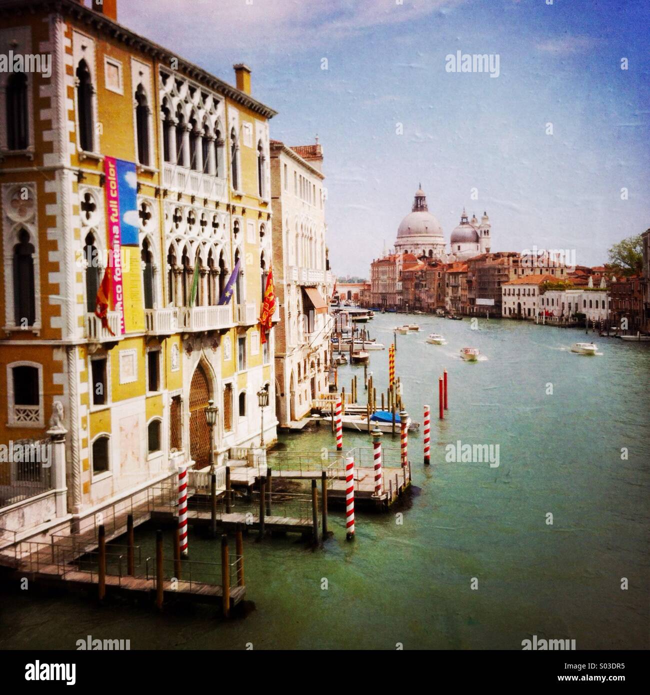 The grand canal. Venice Italy. Stock Photo