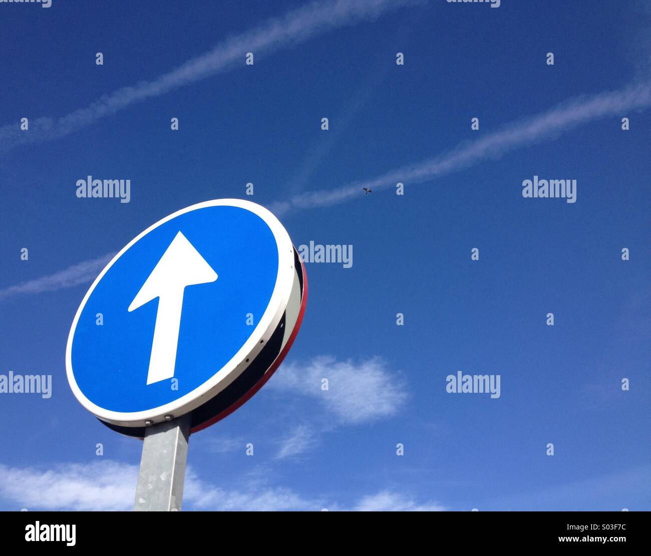 The only way is up stock photo alamy