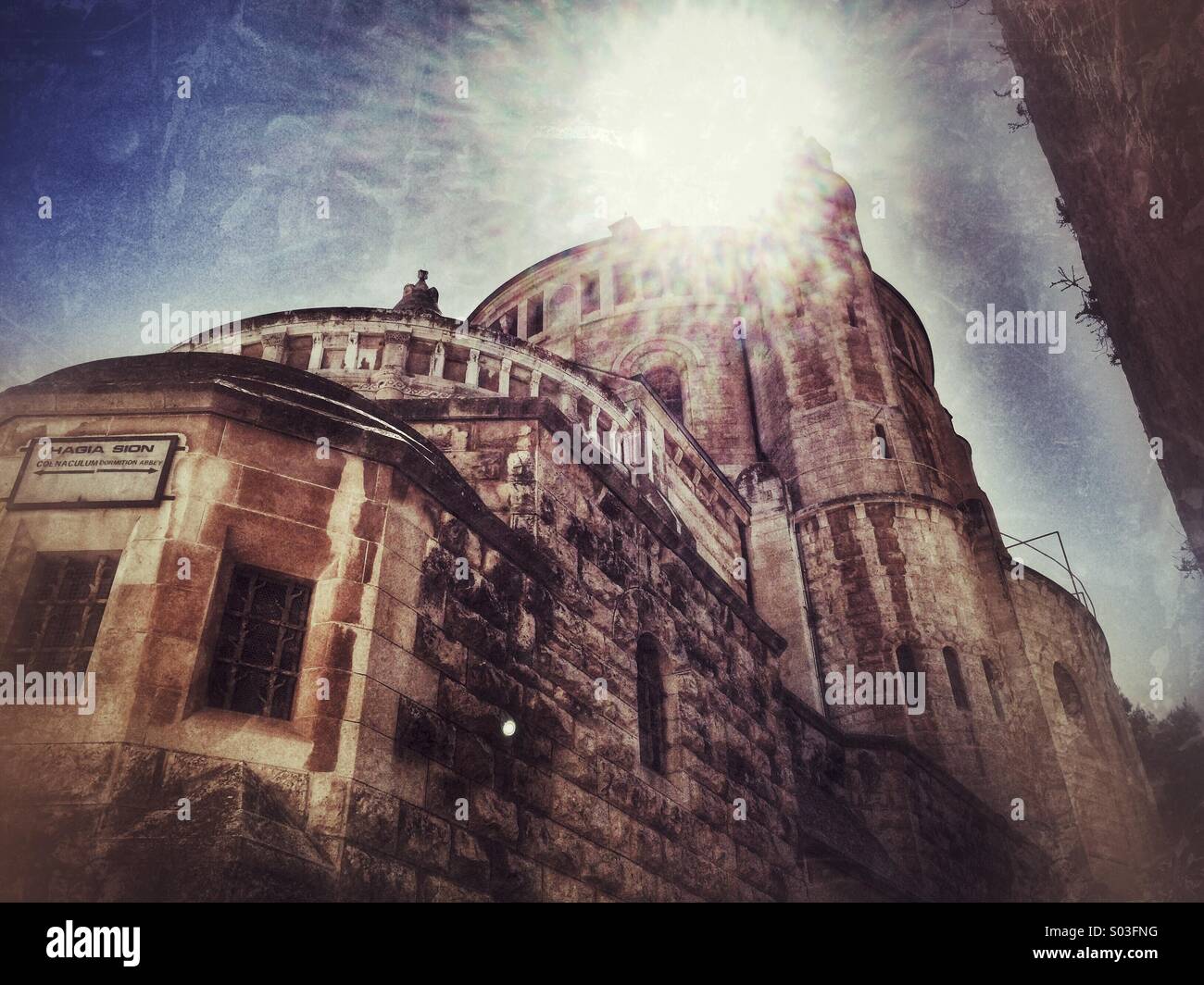 Dormition Abbey in Jerusalem, Israel - Smartphone Captured Stock Image