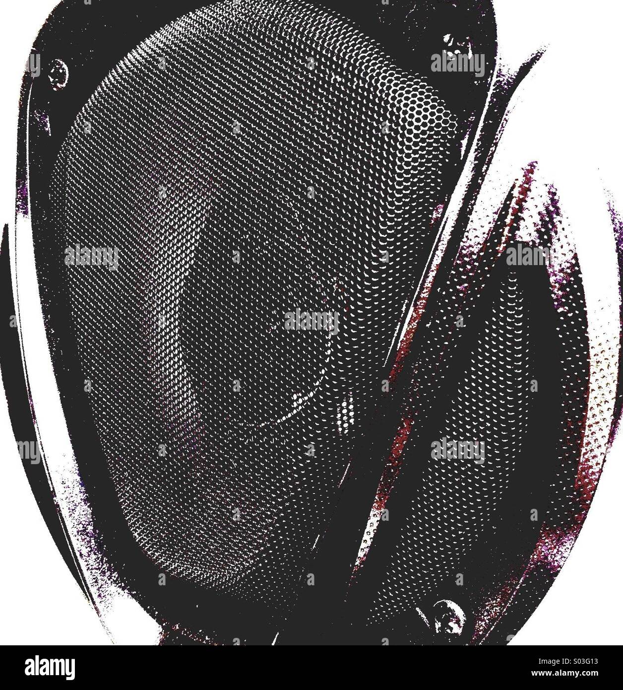 Music Speaker in Camper Van Stock Photo Alamy