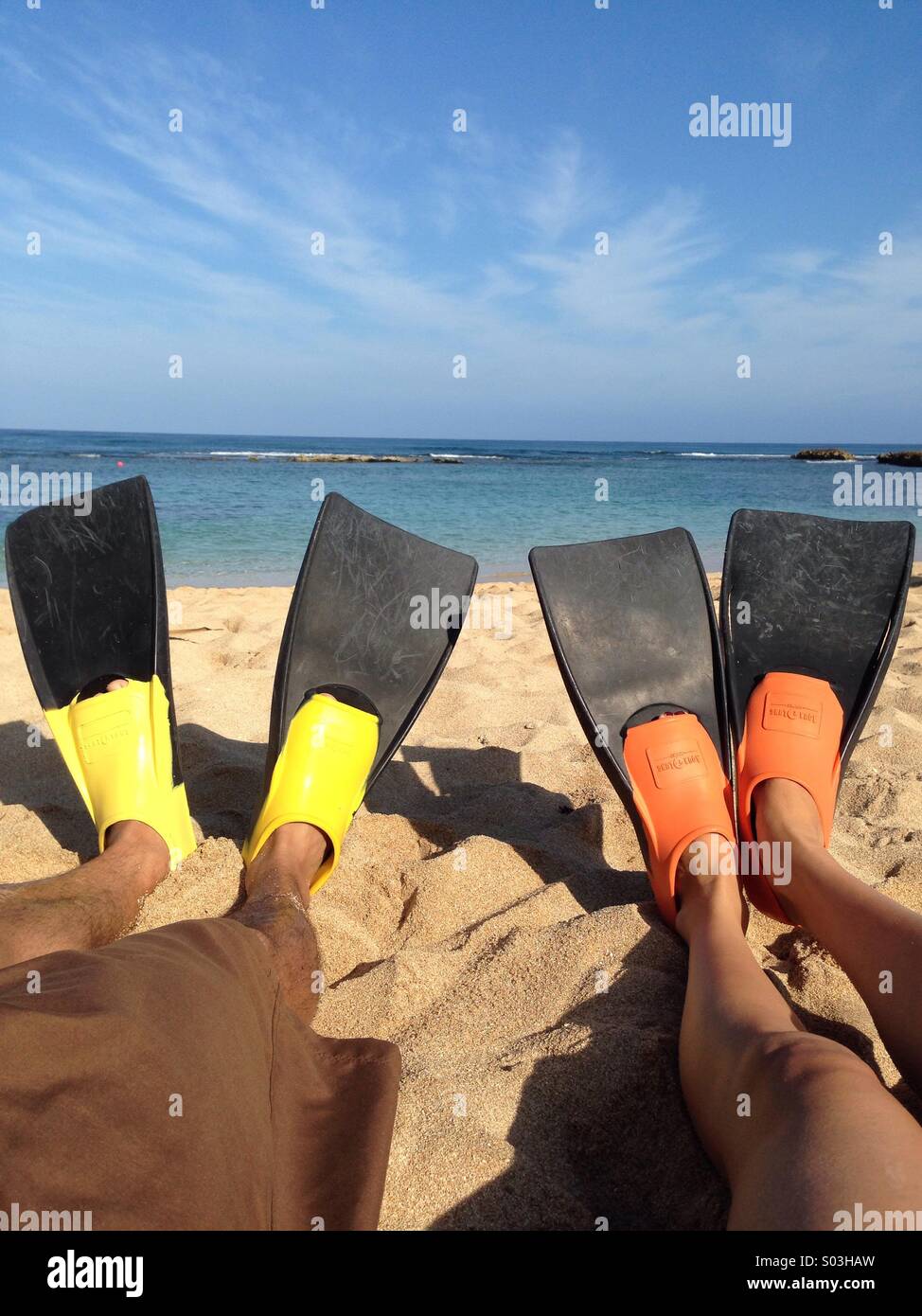 With Snorkel And Flippers High Resolution Stock Photography and Images ...