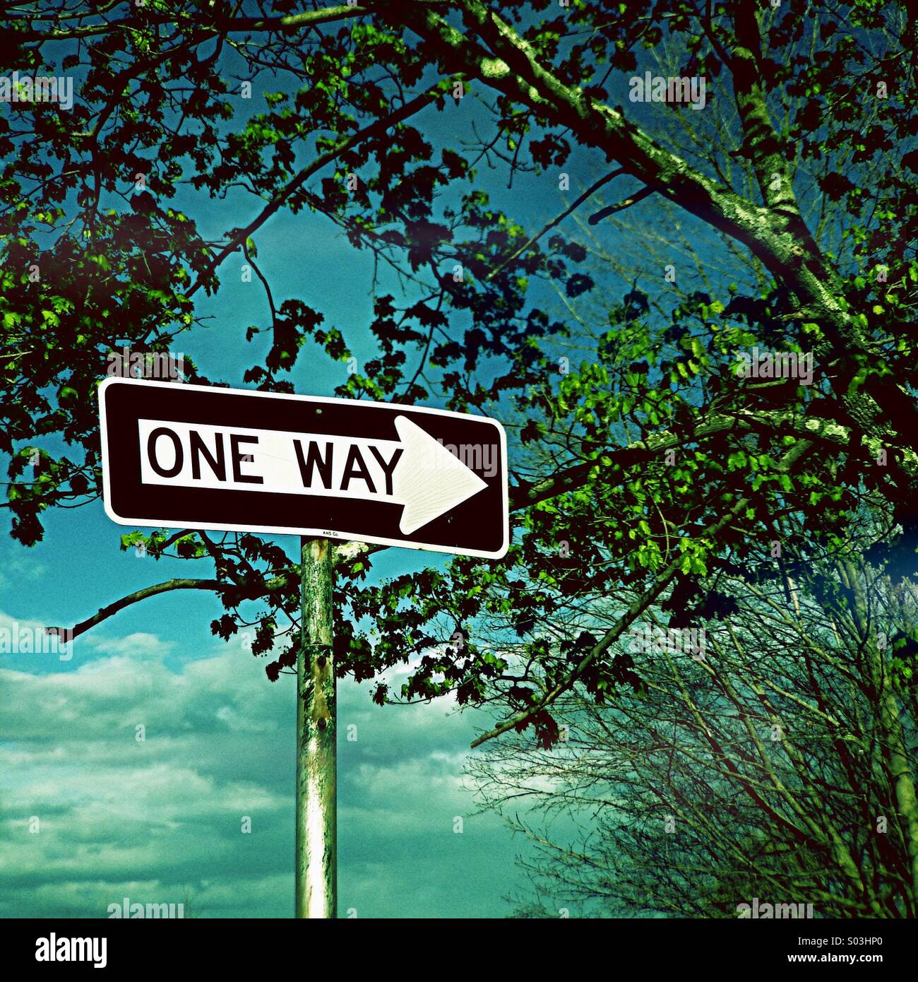 One Way Stock Photo