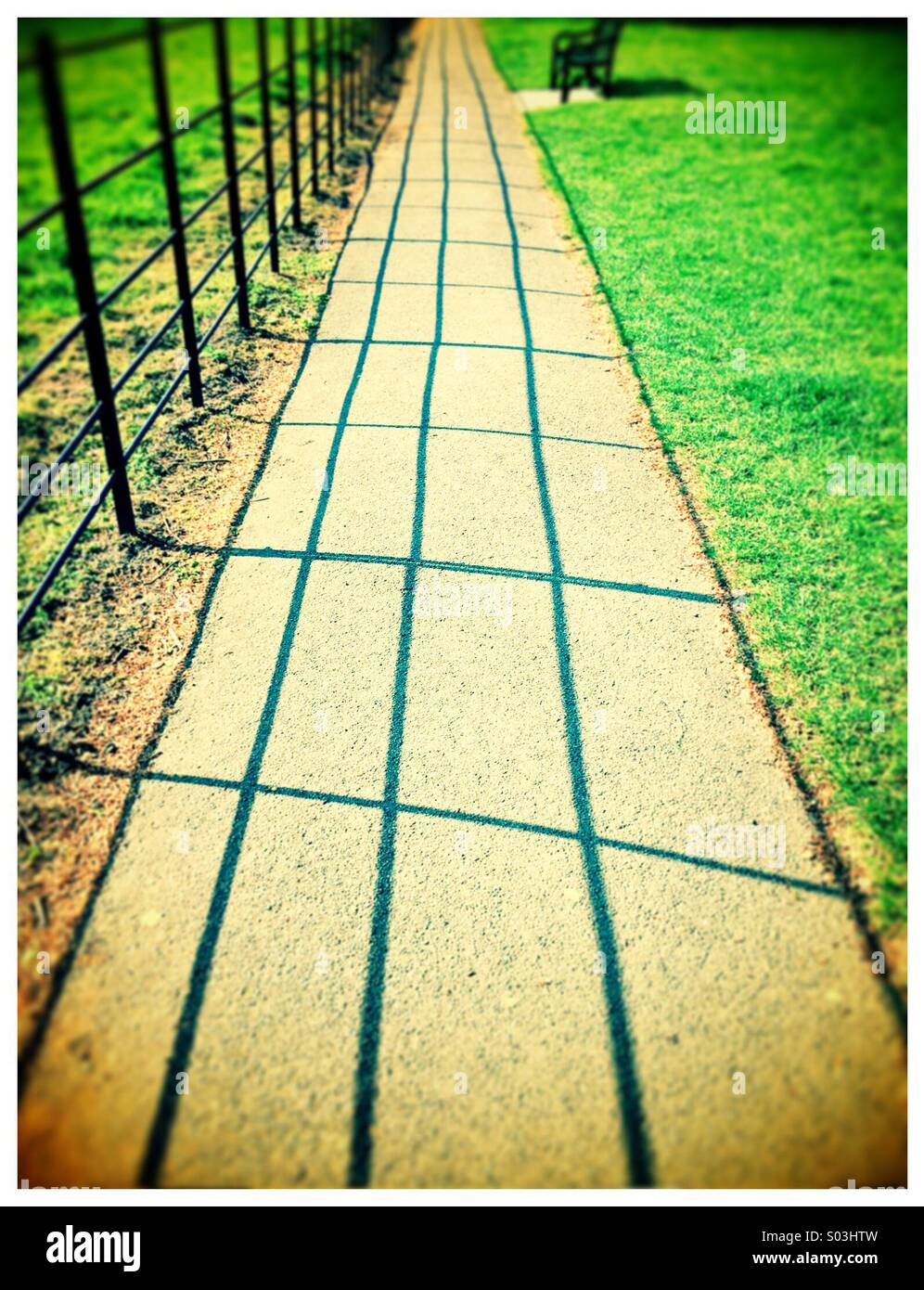 Pathway to a seat - Smartphone Captured Stock Image