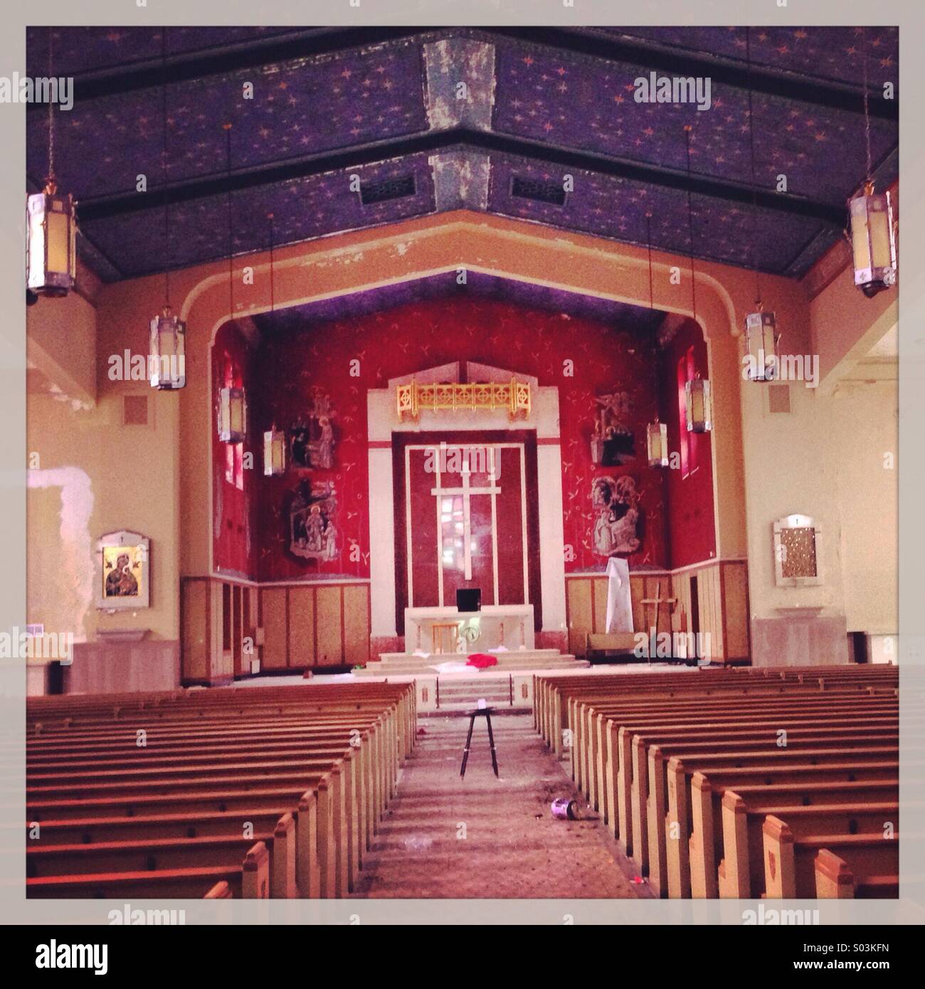 Saint Rita Church. Urban ruins in Detroit, Michigan Stock Photo Alamy