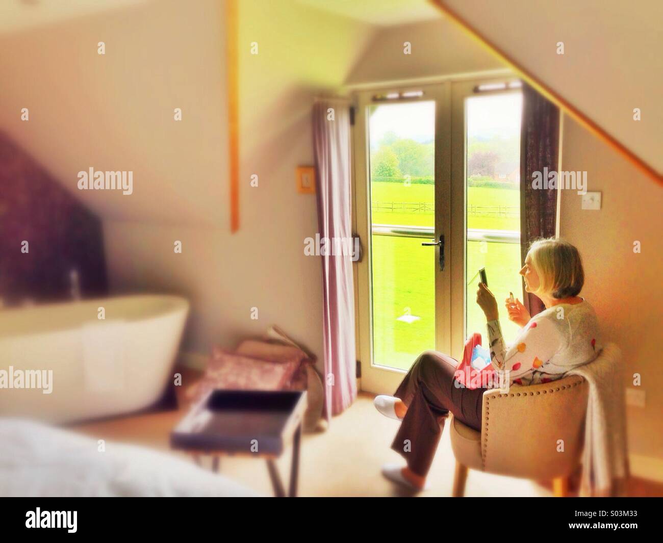 Holidays - Smartphone Captured Stock Image