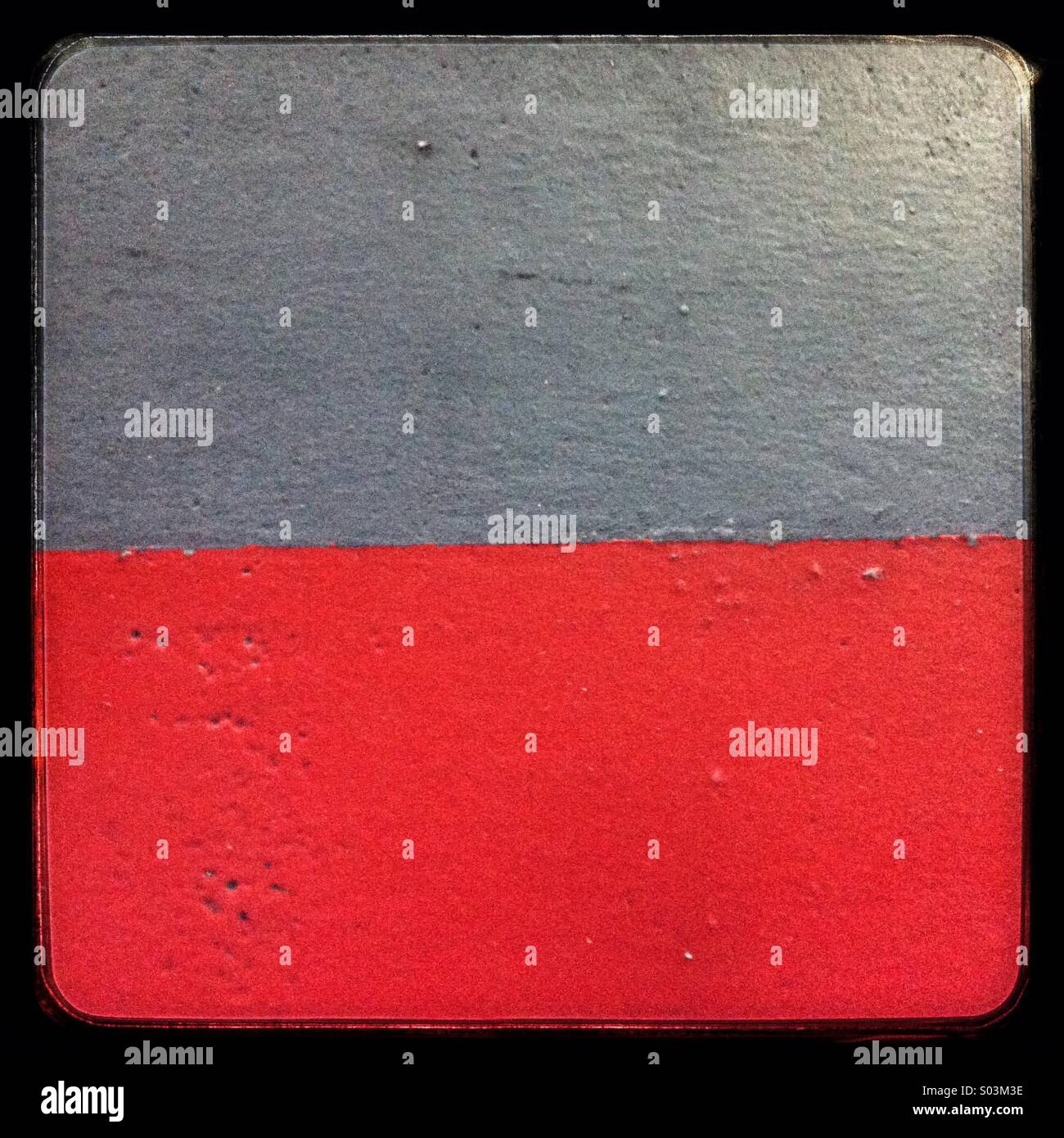 Red and grey painted concrete texture - Smartphone Captured Stock Image