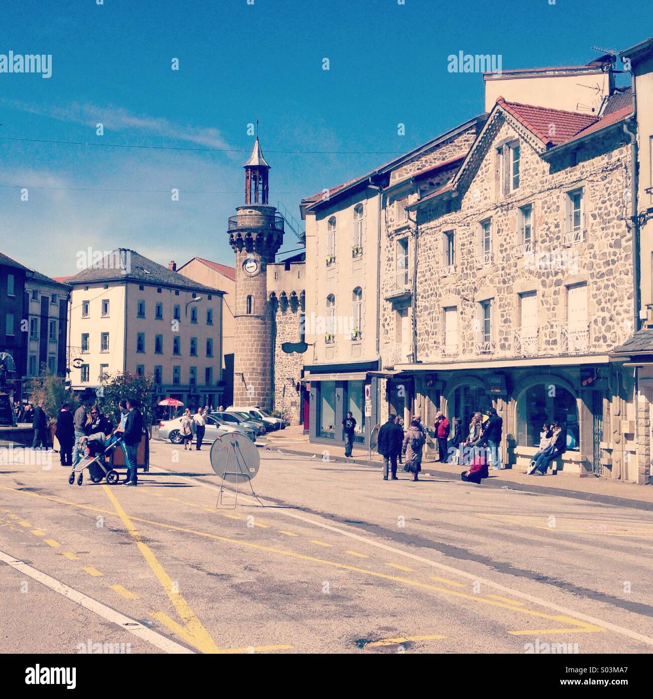 Yssingeaux, Haute-Loire, France - Smartphone Captured Stock Image