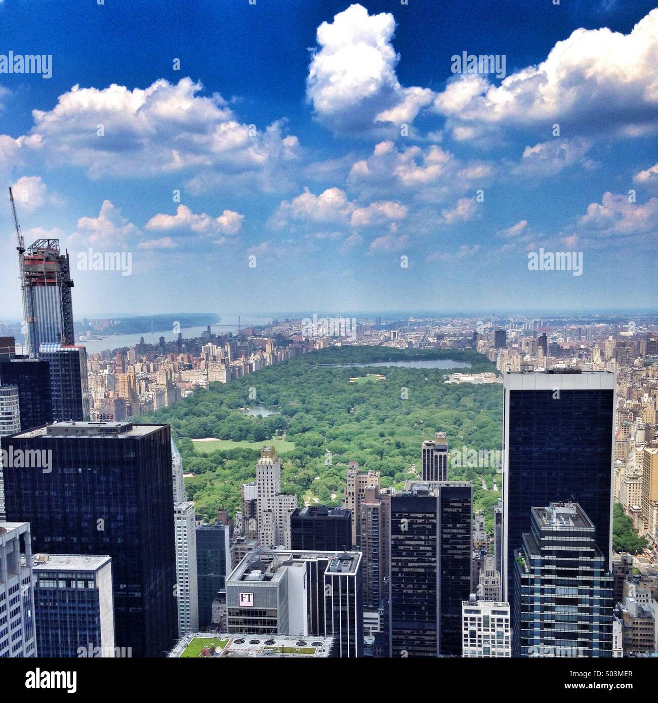 Central park in new york city aerial hi-res stock photography and ...