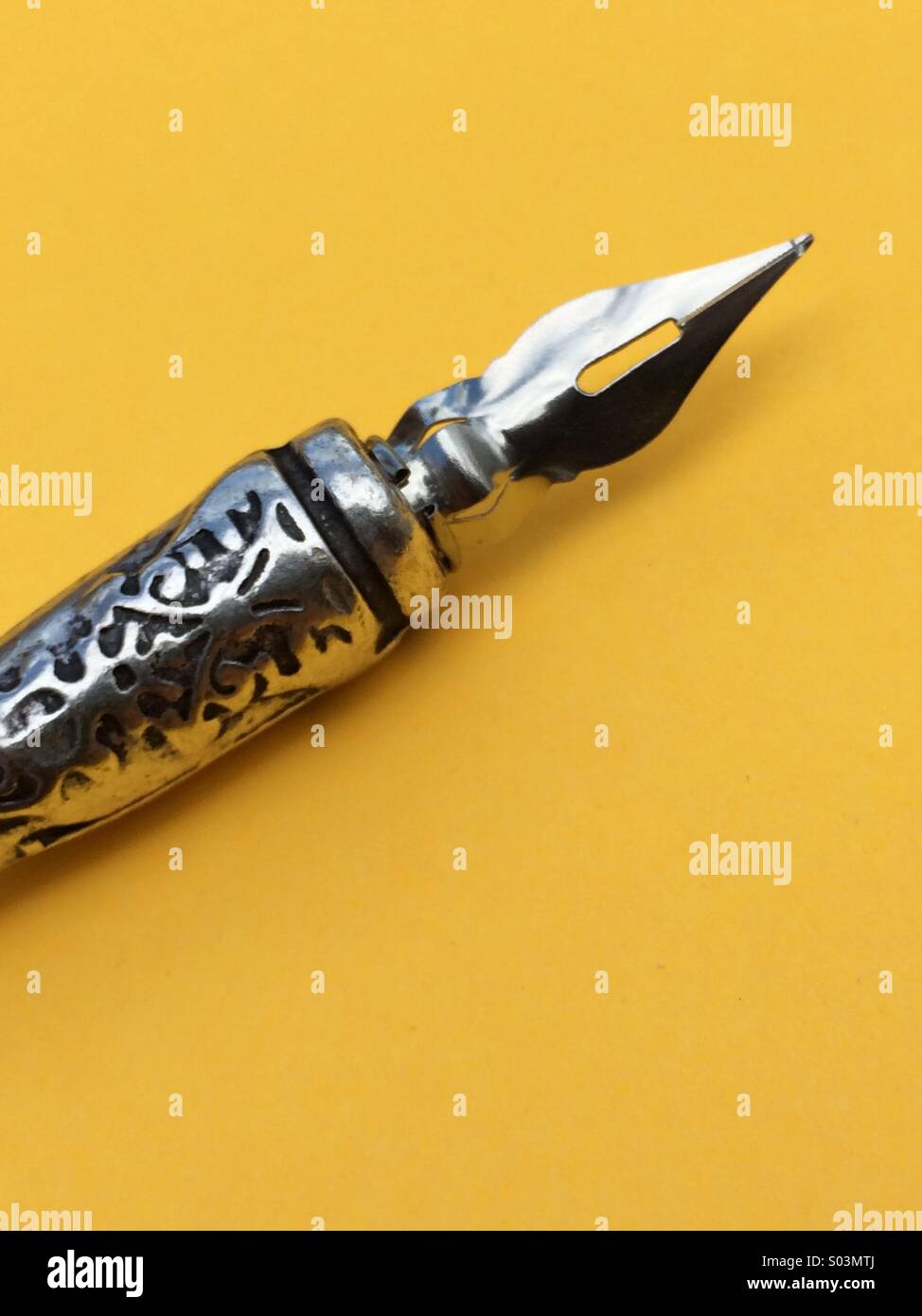 An ink pen nib Stock Photo Alamy