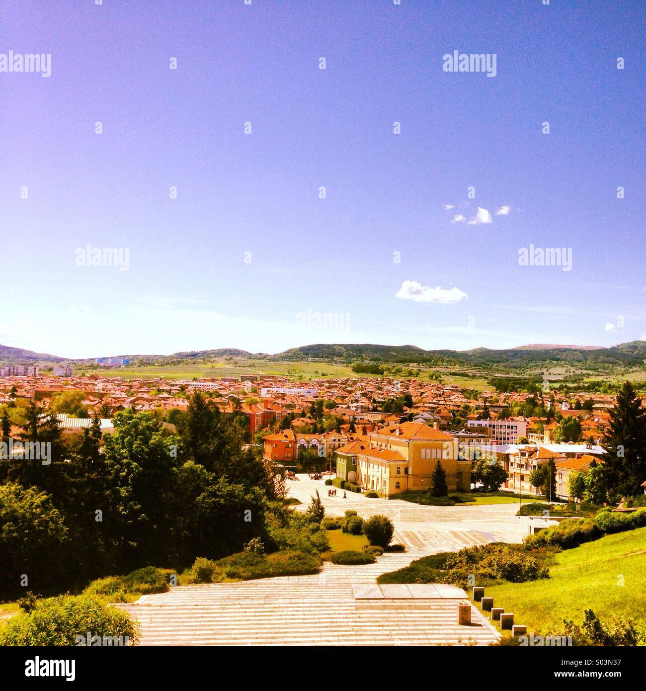 Bulgarian small town - Smartphone Captured Stock Image