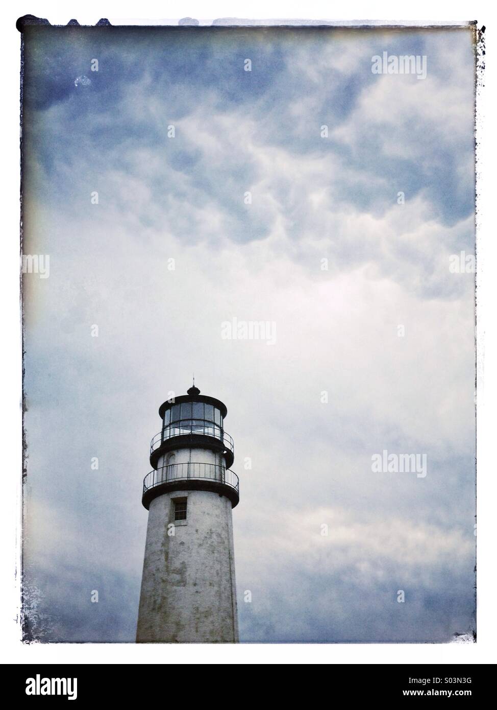 Highland lighthouse Stock Photo