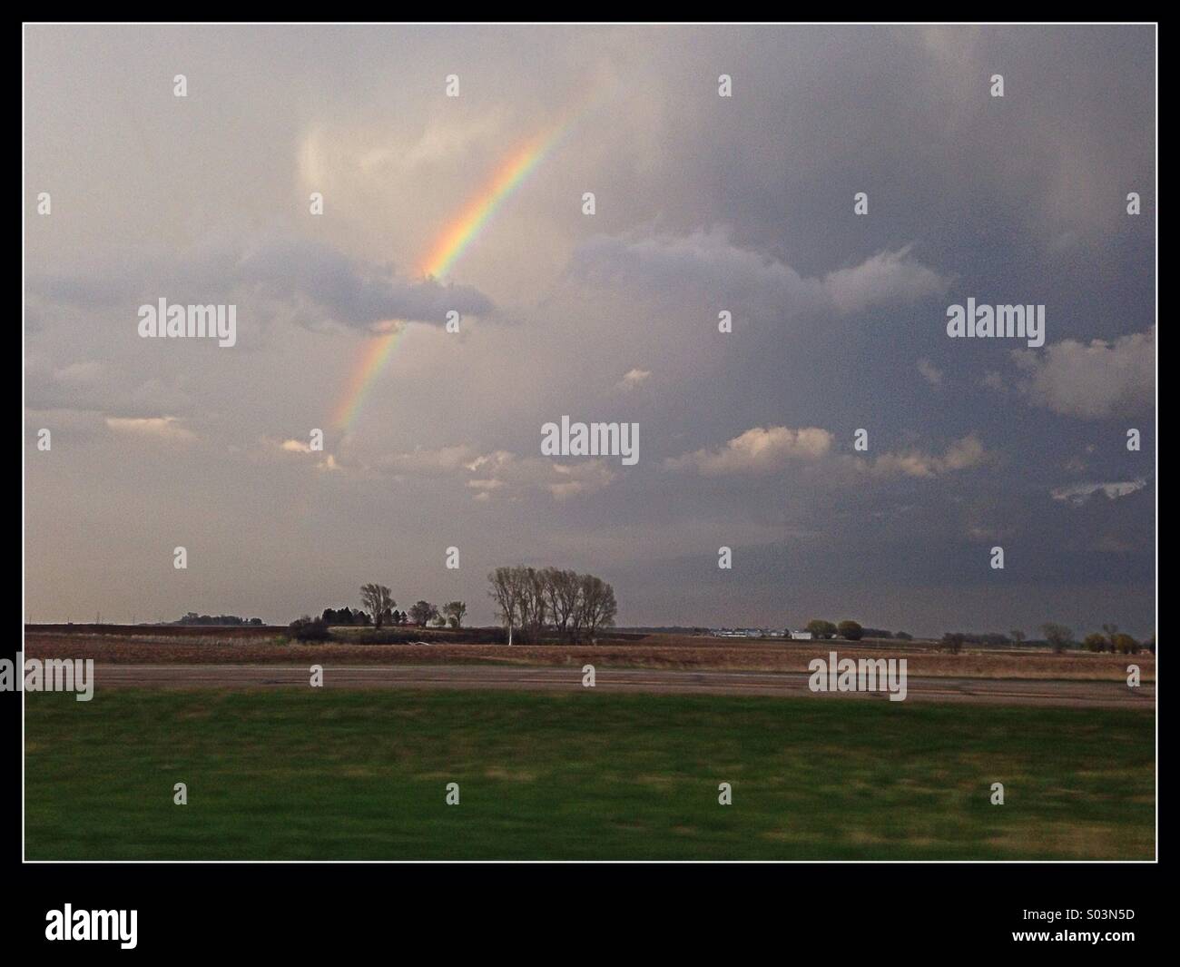A partial rainbow Stock Photo Alamy