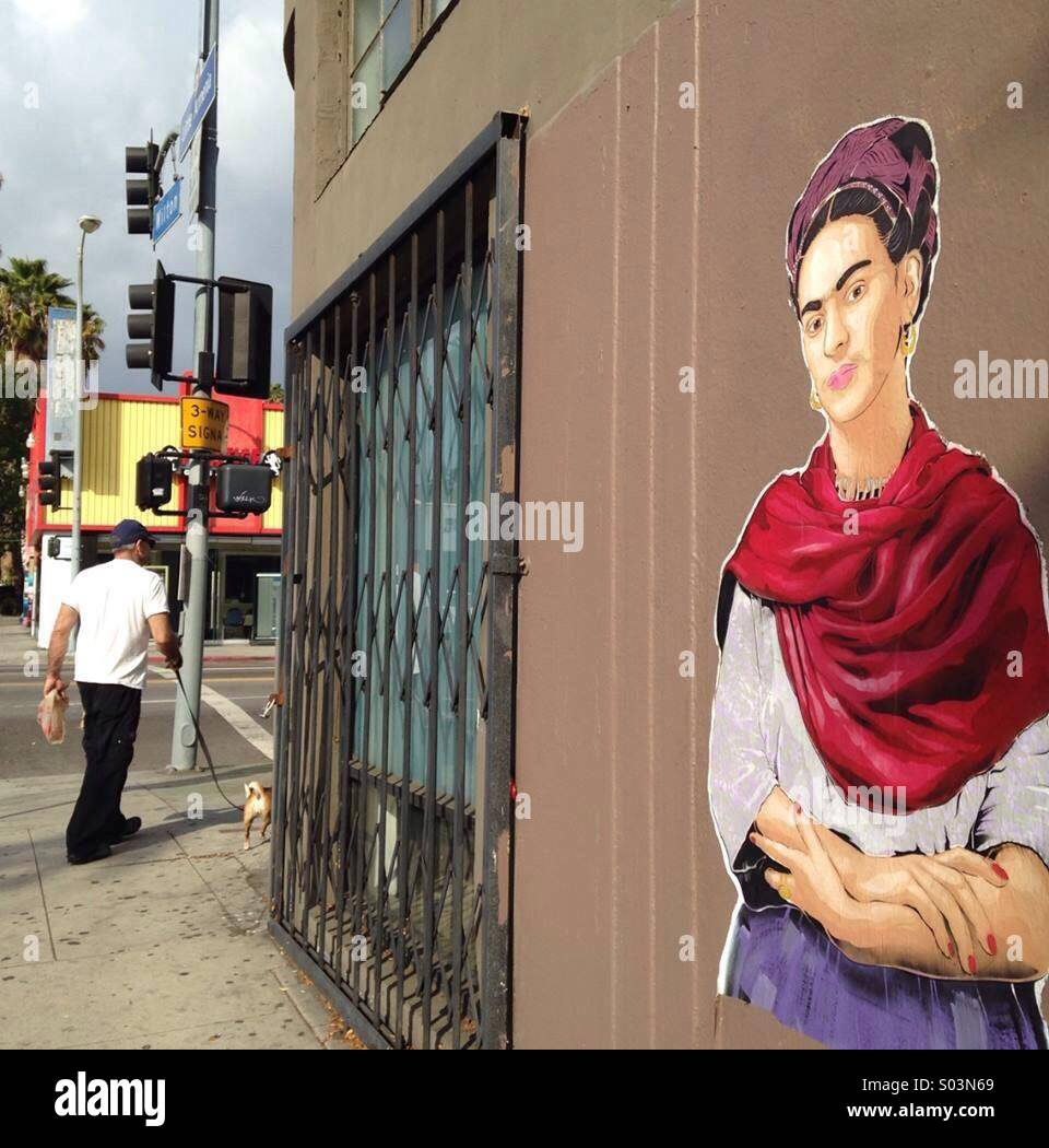 Frida Kahlo, Hollywood, Los Angeles Stock Photo
