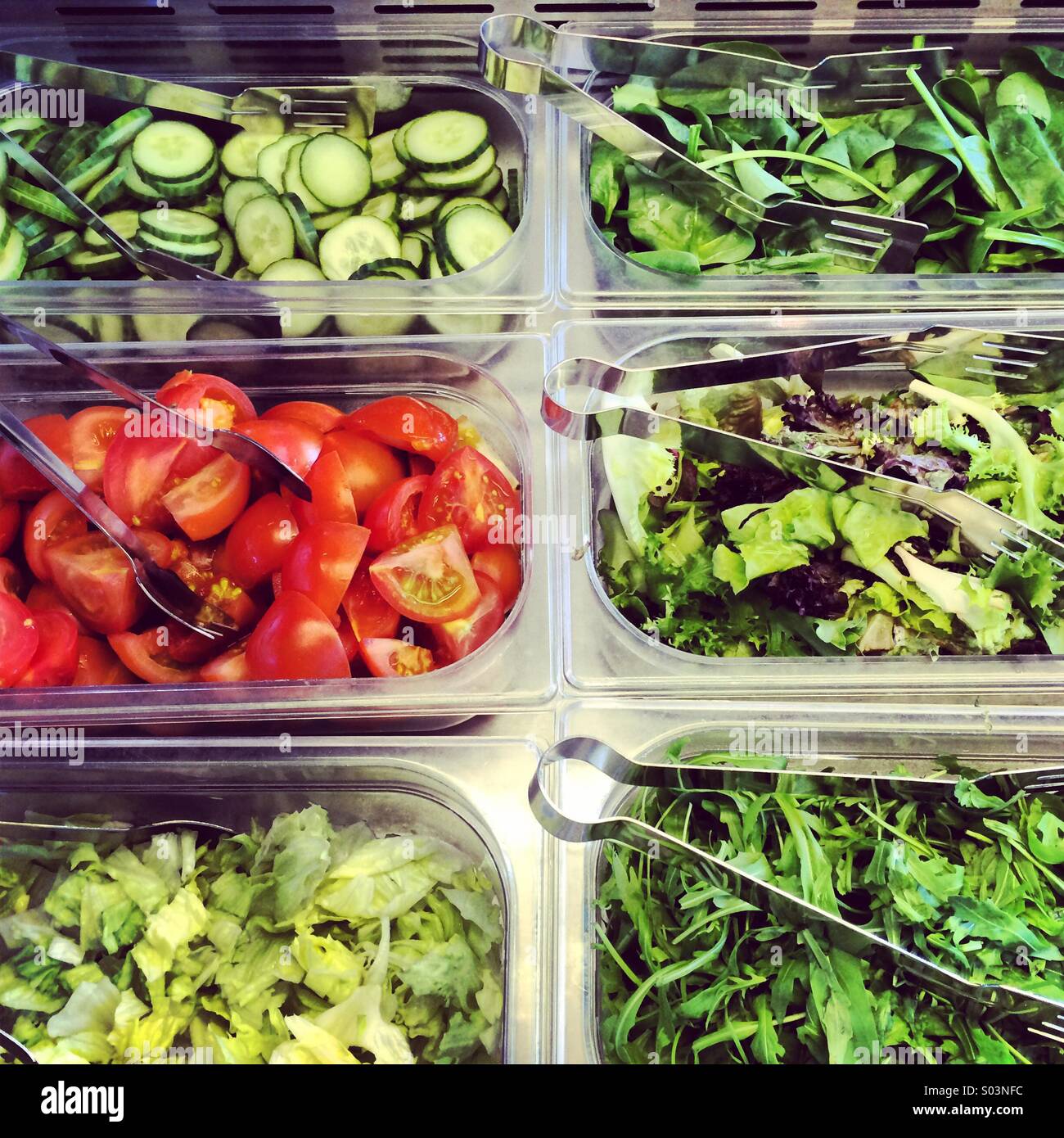 A selection of cut vegetables in plastic tubs Stock Photo Alamy