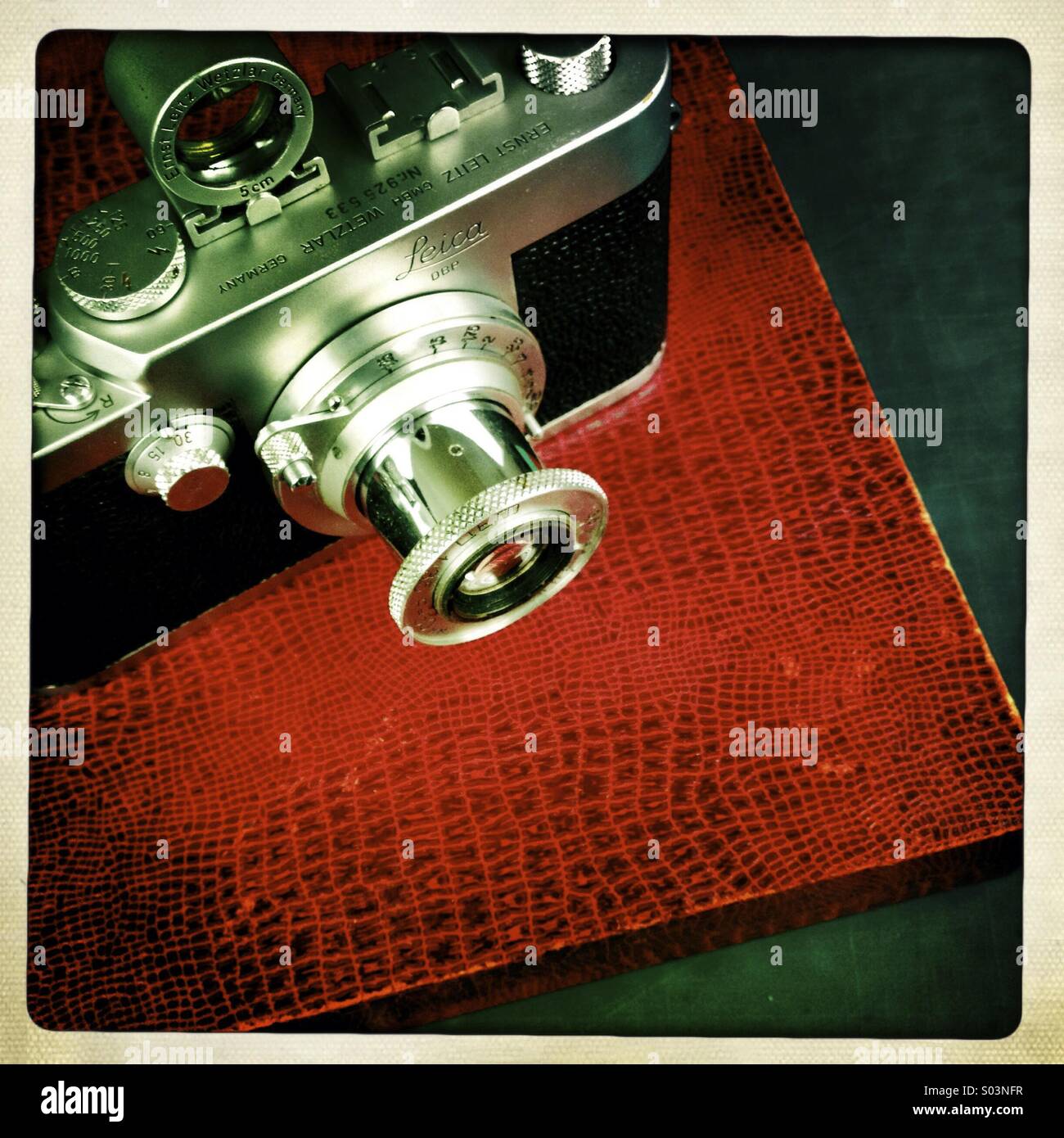 Vintage Leica film camera Stock Photo