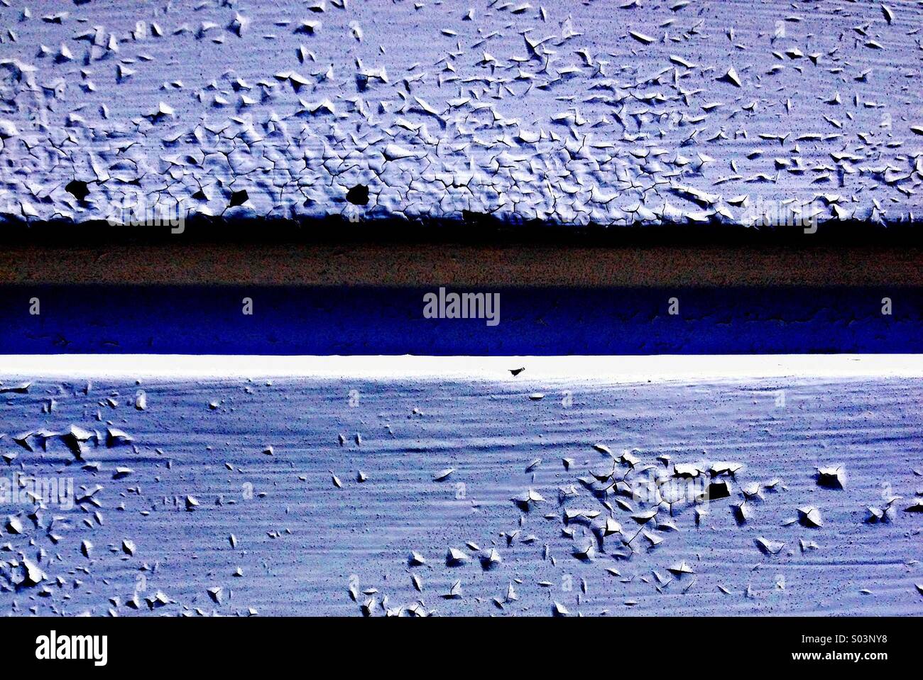 Peeling Paint on Garage Door - Smartphone Captured Stock Image