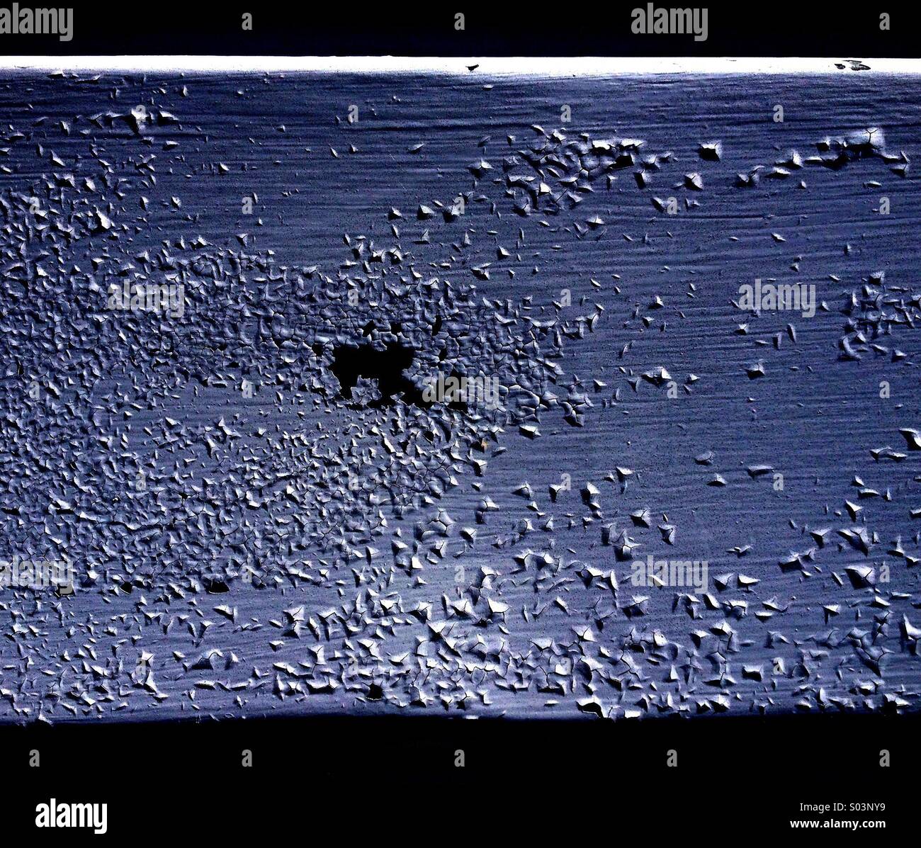 Flaking Paint on Metal - Smartphone Captured Stock Image