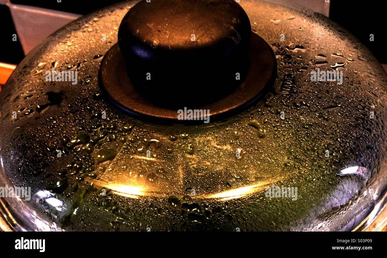 Glass Saucepan Lid Stock Photo Alamy