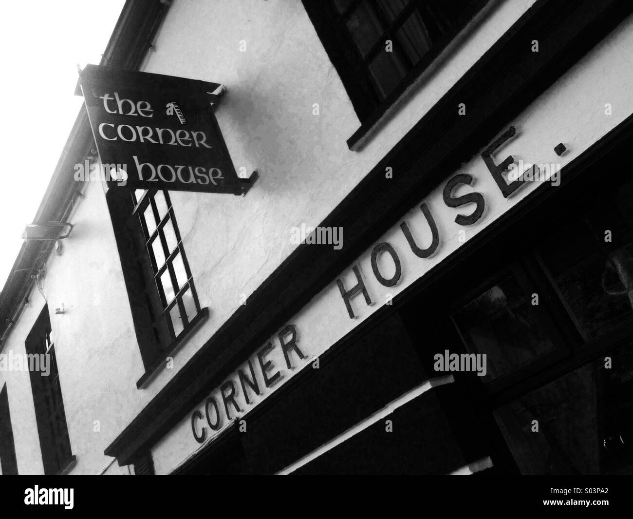 Corner House bar in Ardara Donegal Ireland - Smartphone Captured Stock Image