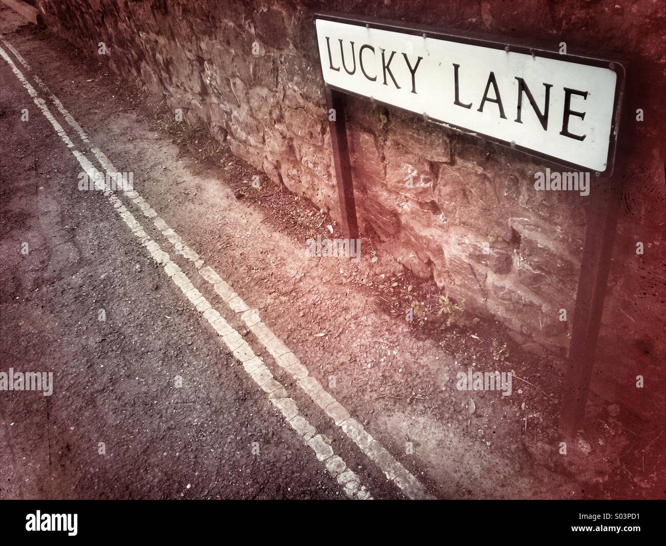 Lucky Lane - Smartphone Captured Stock Image