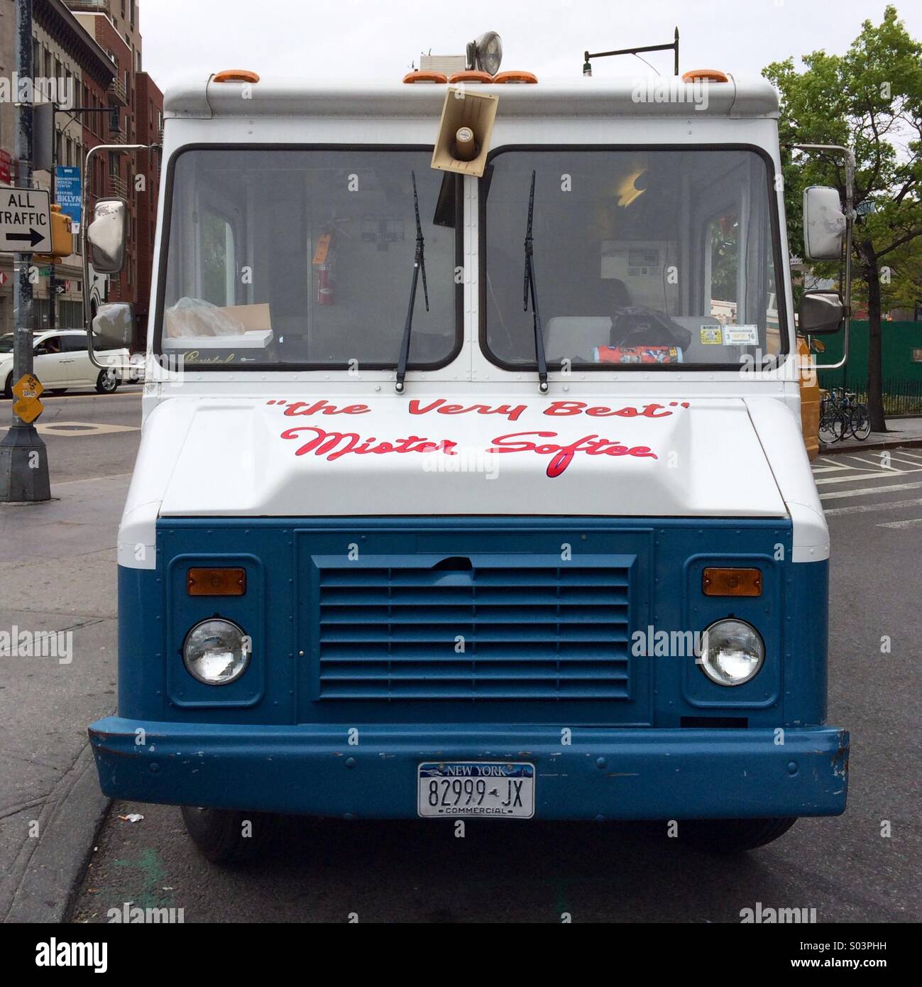 Ice cream truck in Brooklyn, Mew Uork Stock Photo