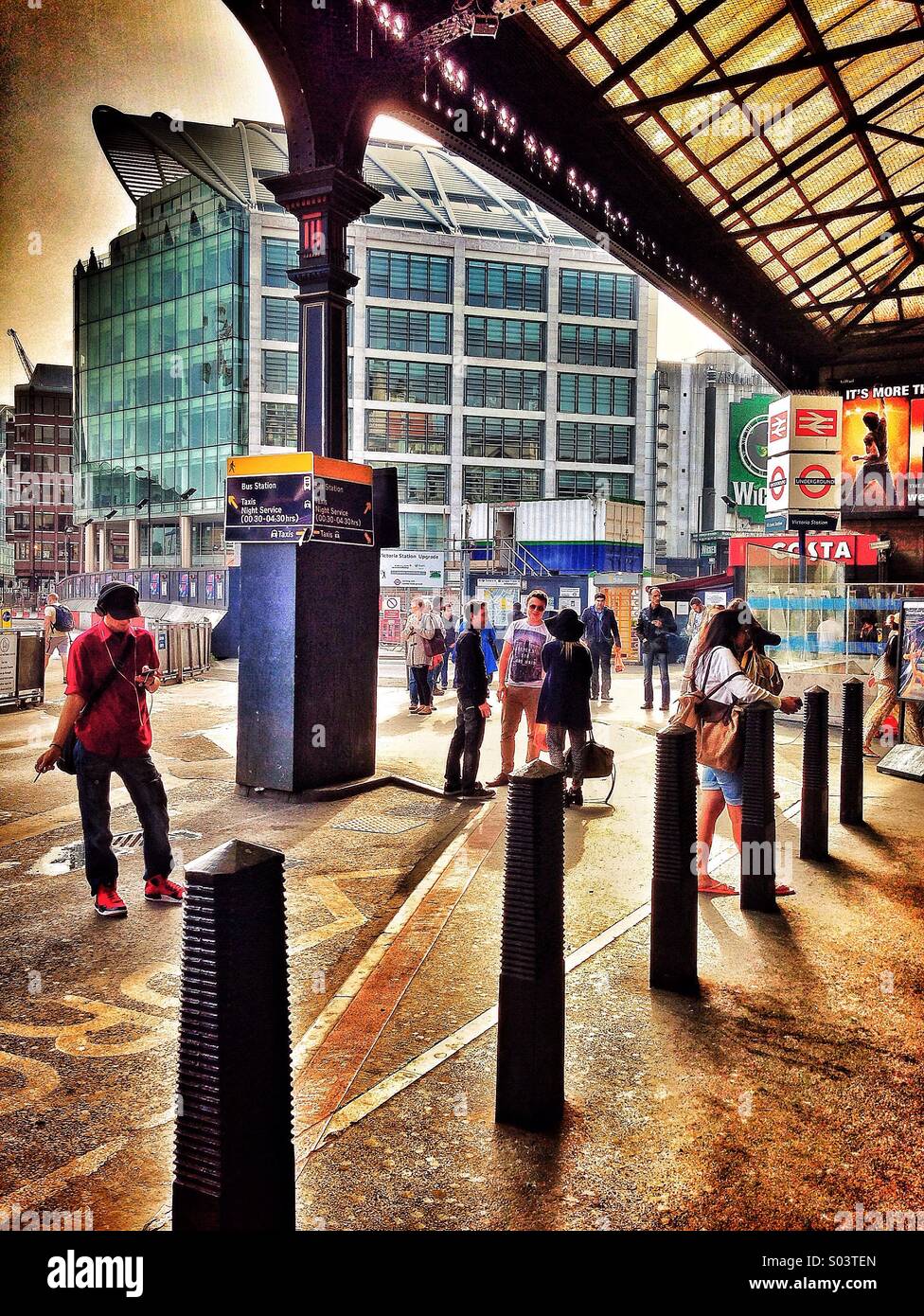 Victoria station - Smartphone Captured Stock Image