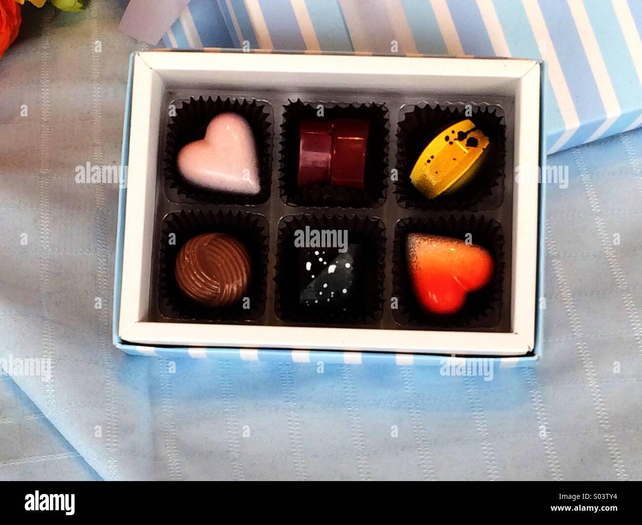 Gourmet Chocolates - Smartphone Captured Stock Image