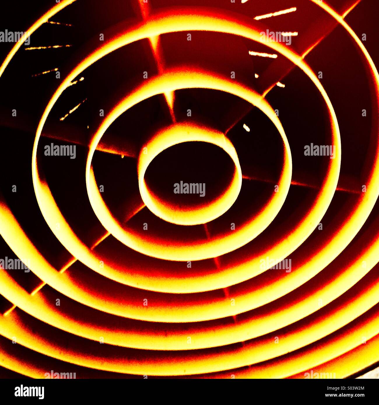 1970's ceiling light fitting - Smartphone Captured Stock Image