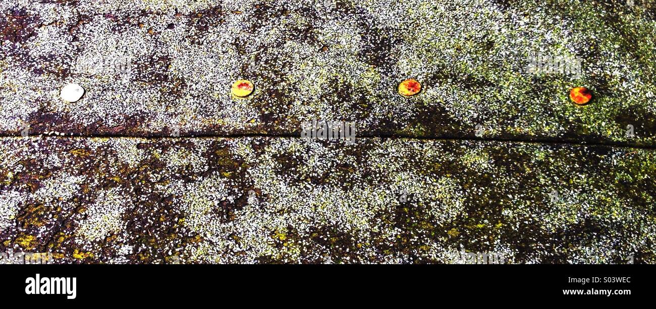 Shed Roof Felt with Nails - Smartphone Captured Stock Image
