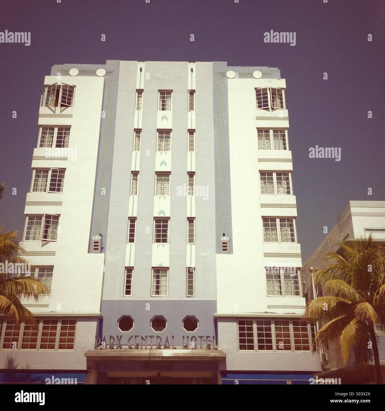 Park Central Hotel, South Beach, Miami, America Stock Photo