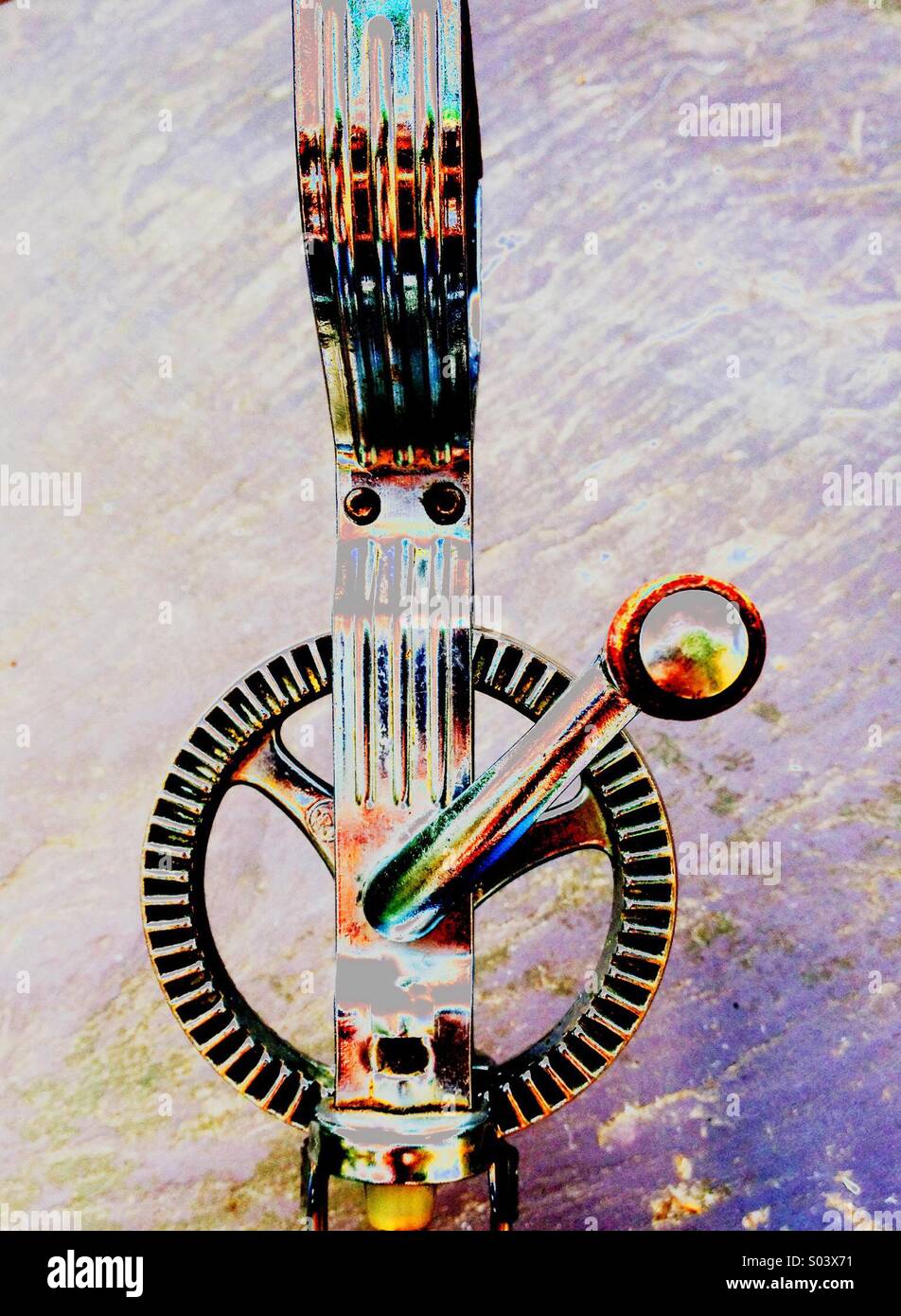 Rotary whisk - Smartphone Captured Stock Image