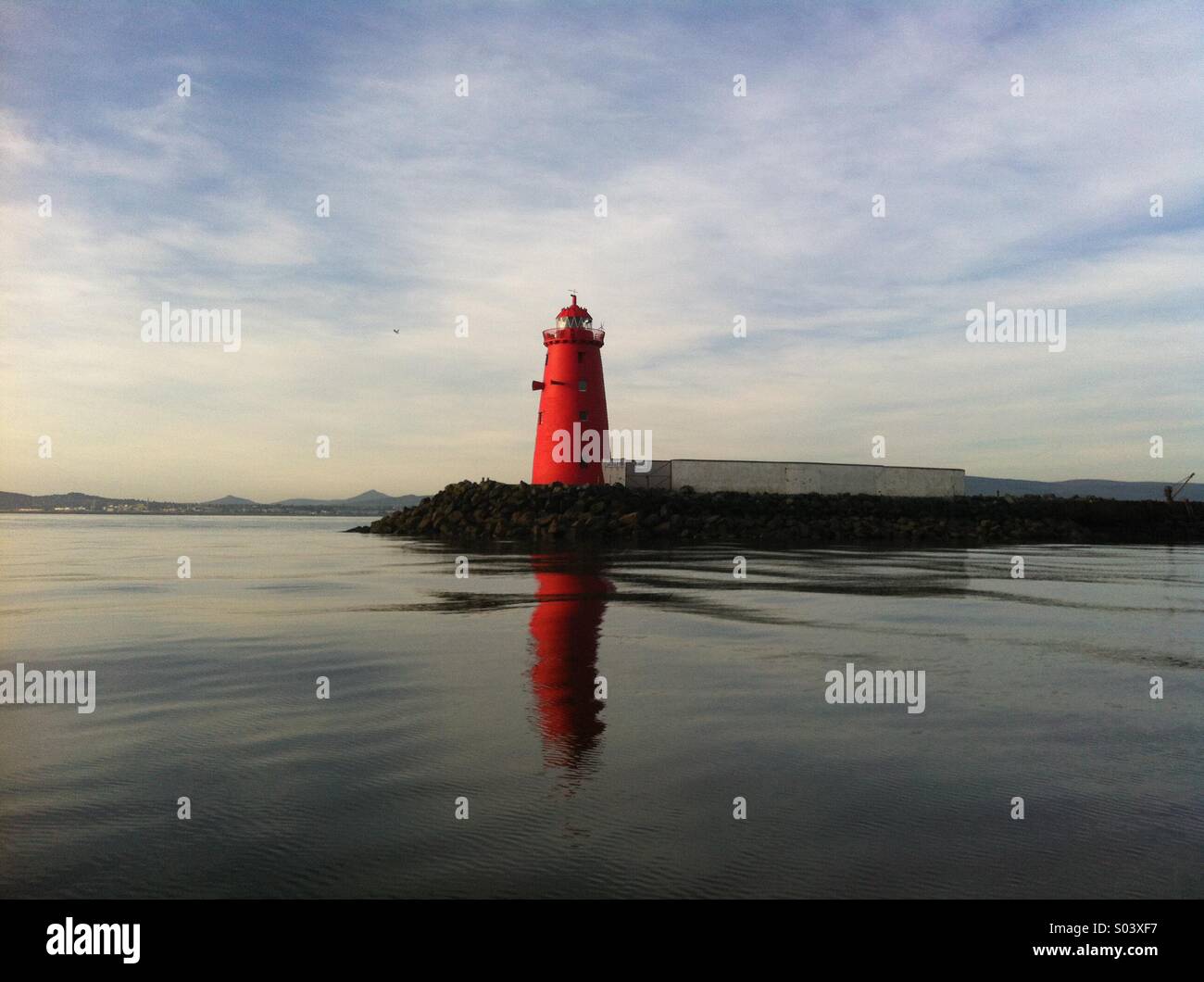 Dublin Bay Lighthouse Stock Photo Alamy