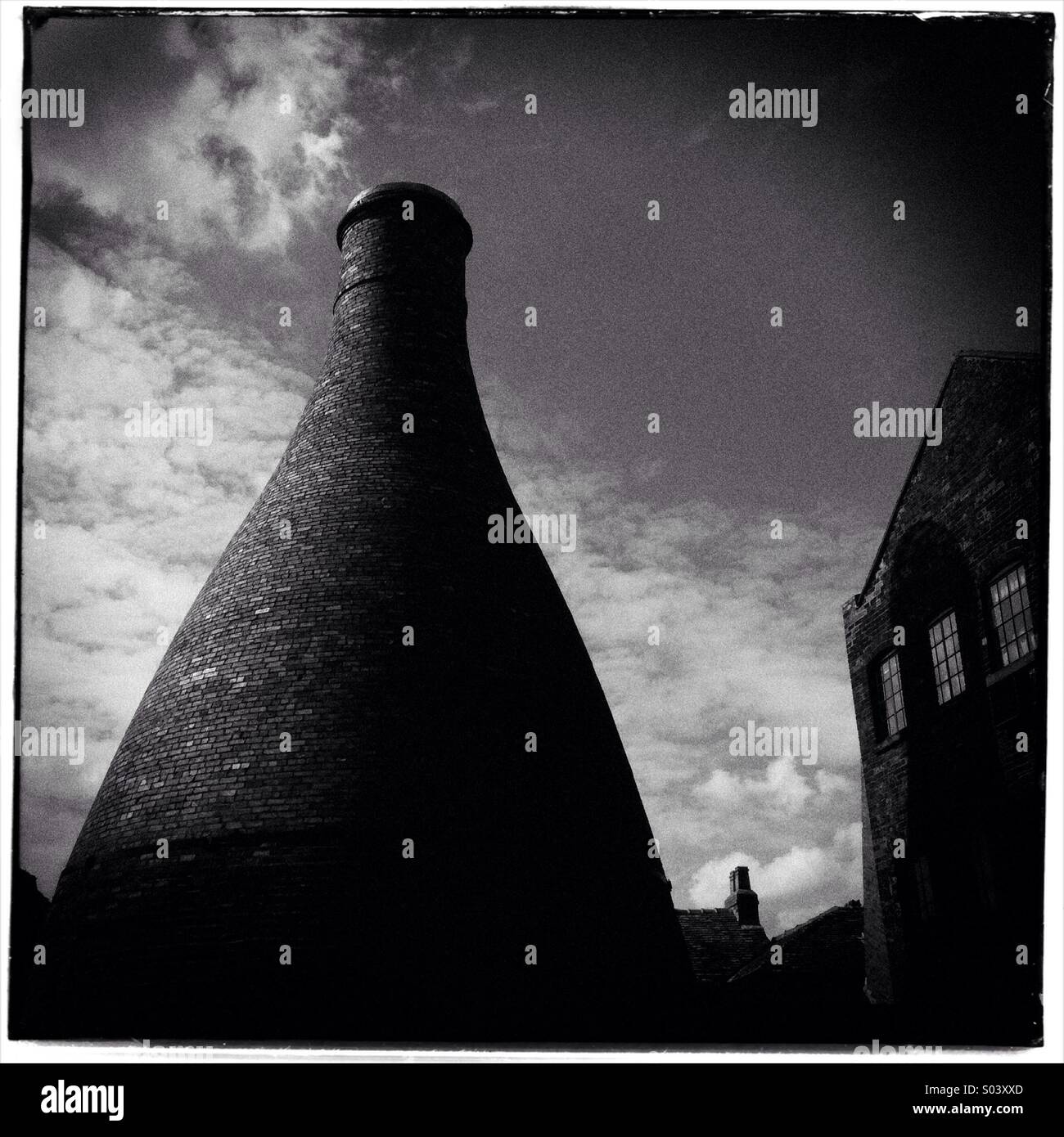 Pottery kilns in Stoke on Trent Stock Photo Alamy