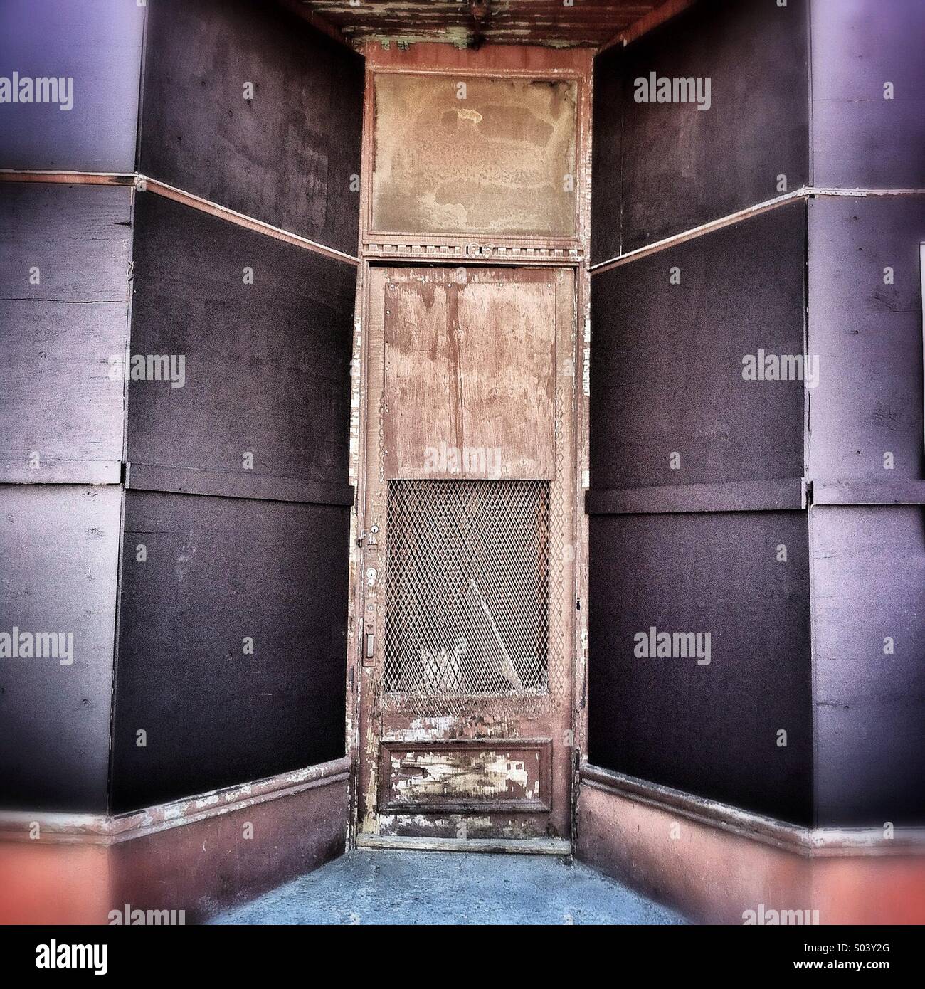 Derelict doorway - Smartphone Captured Stock Image