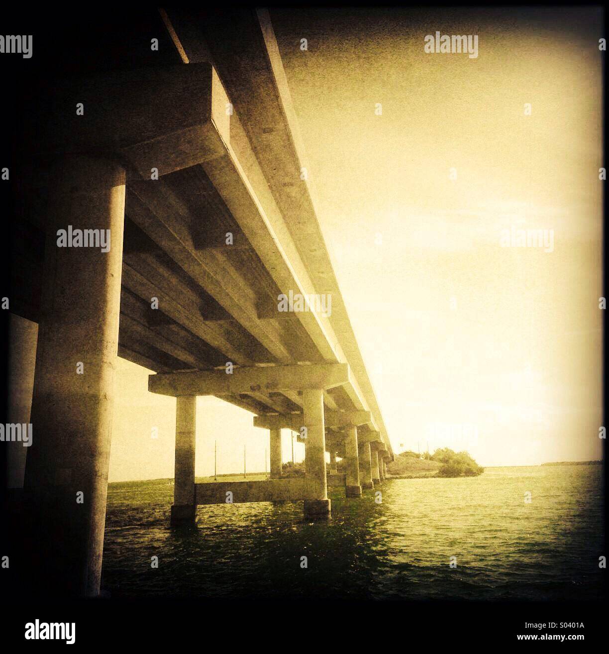 Bridge on US 1 in Florida , USA Stock Photo