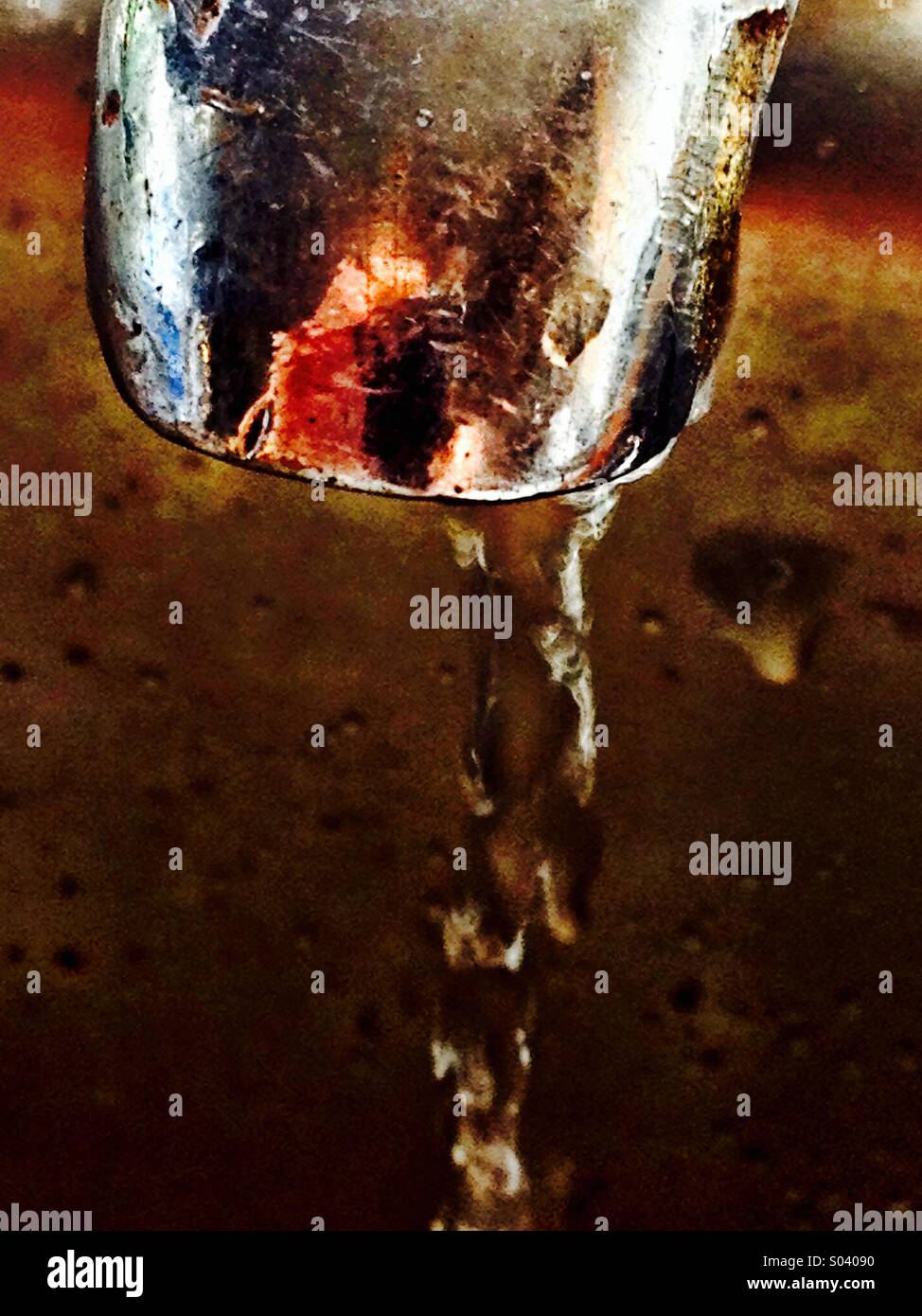 Dripping tap Stock Photo